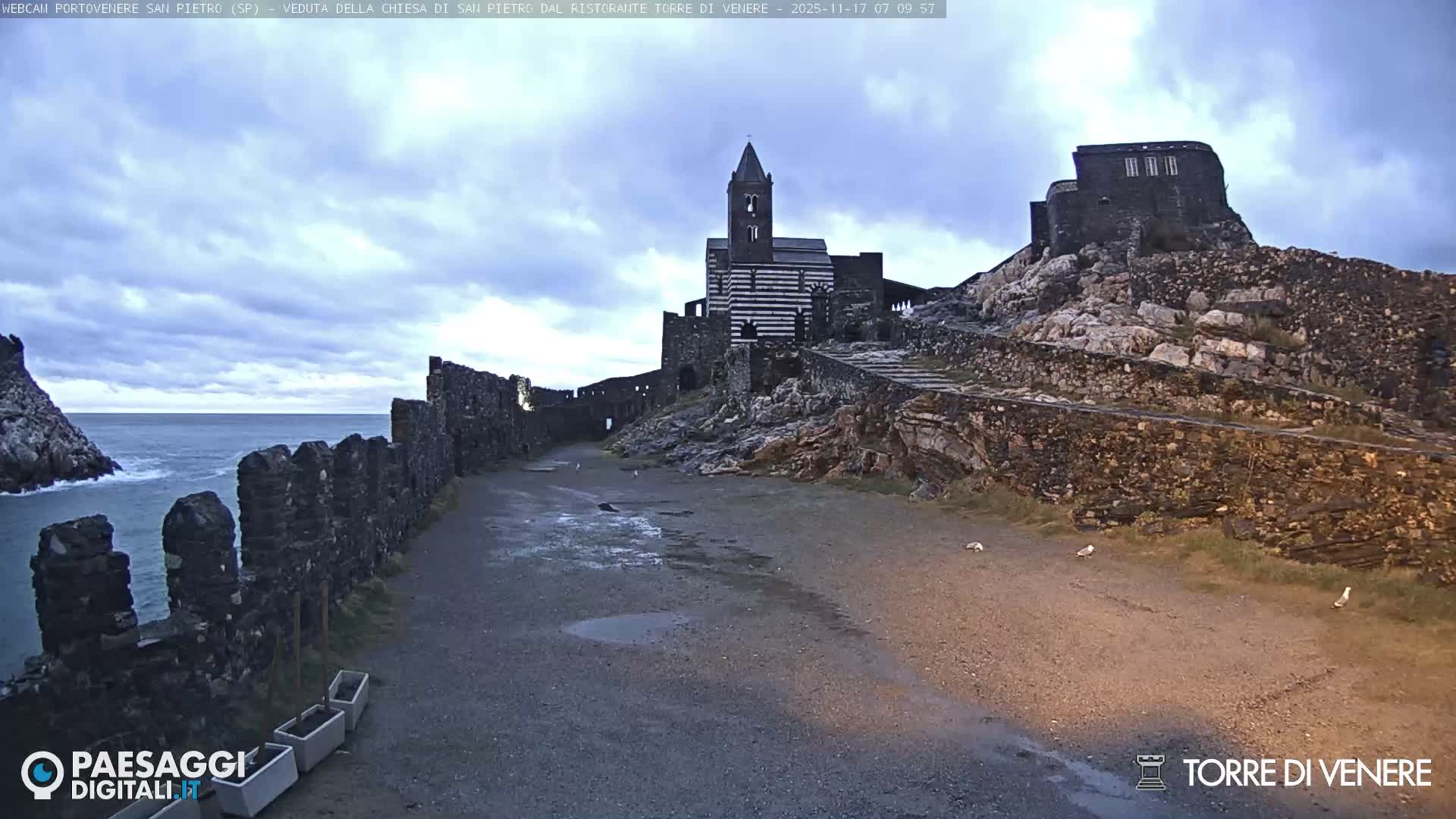 Portovenere Chiesa San Pietro (San Peter's Church Cam) - La Spezia, Linguria, Italy