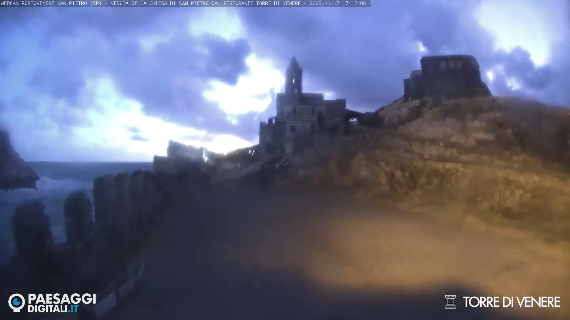 Portovenere Chiesa San Pietro (San Peter's Church Cam) - La Spezia, Linguria, Italy