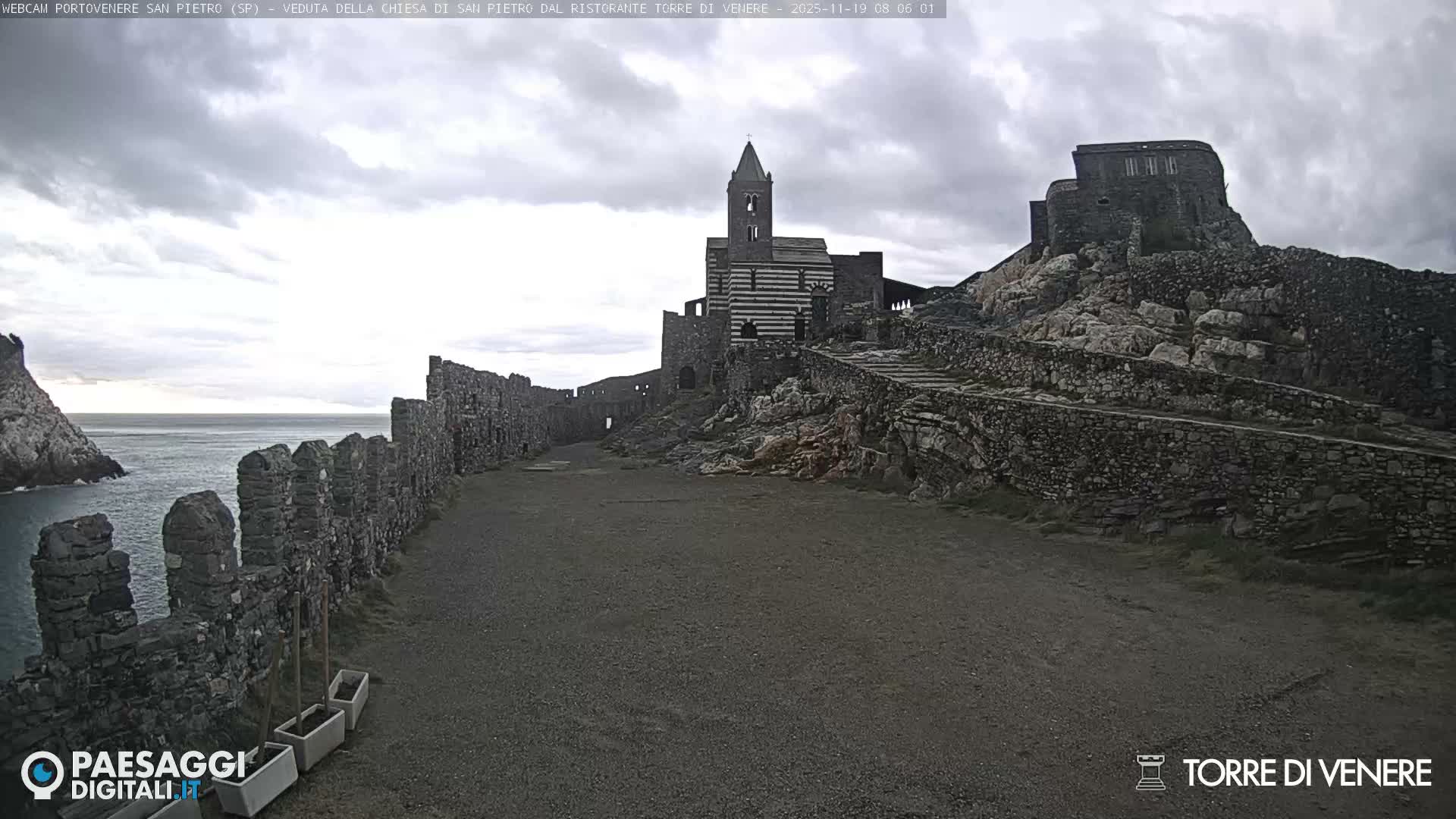 Portovenere Chiesa San Pietro (San Peter's Church Cam) - La Spezia, Linguria, Italy