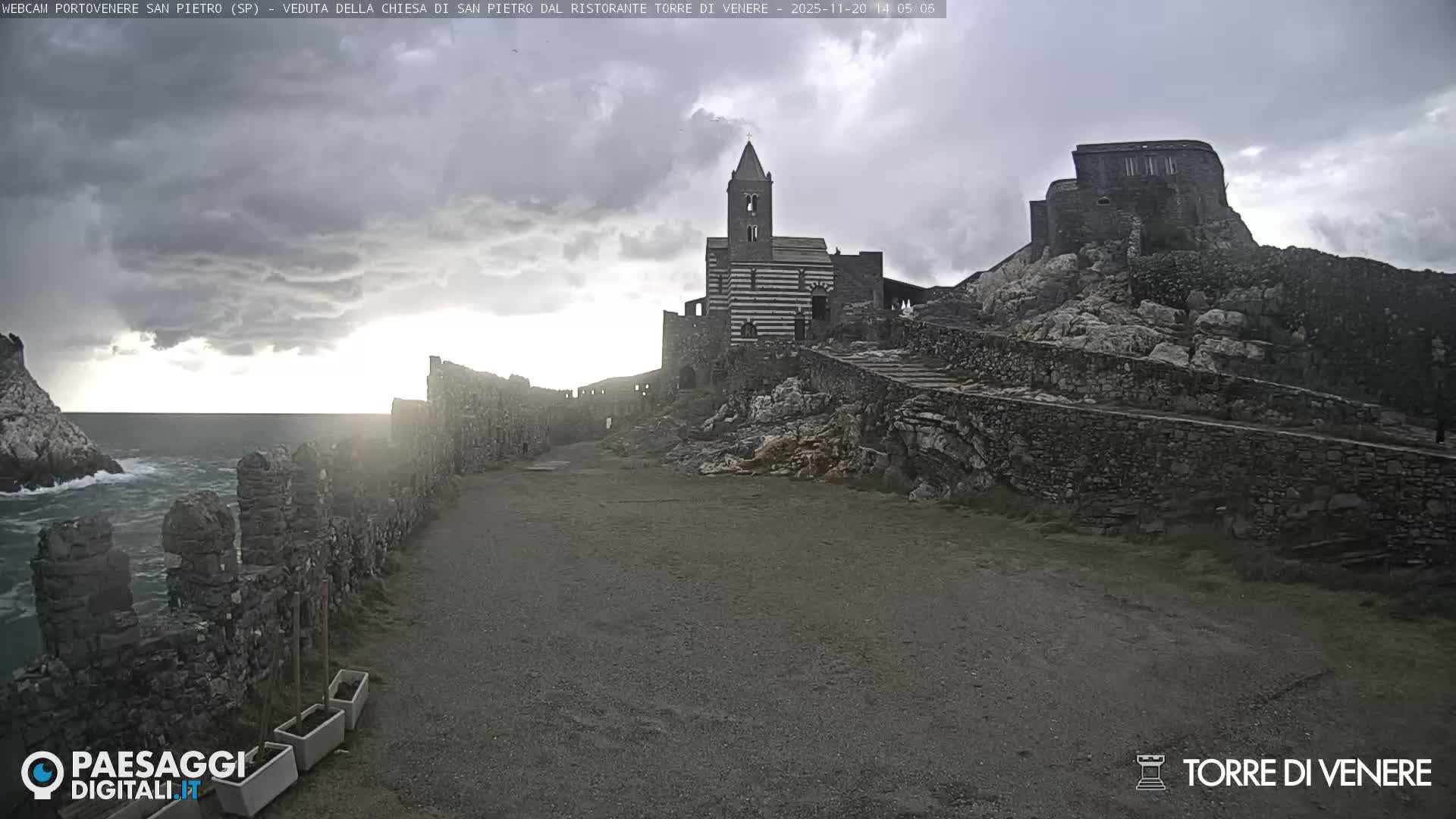 Portovenere Chiesa San Pietro (San Peter's Church Cam) - La Spezia, Linguria, Italy
