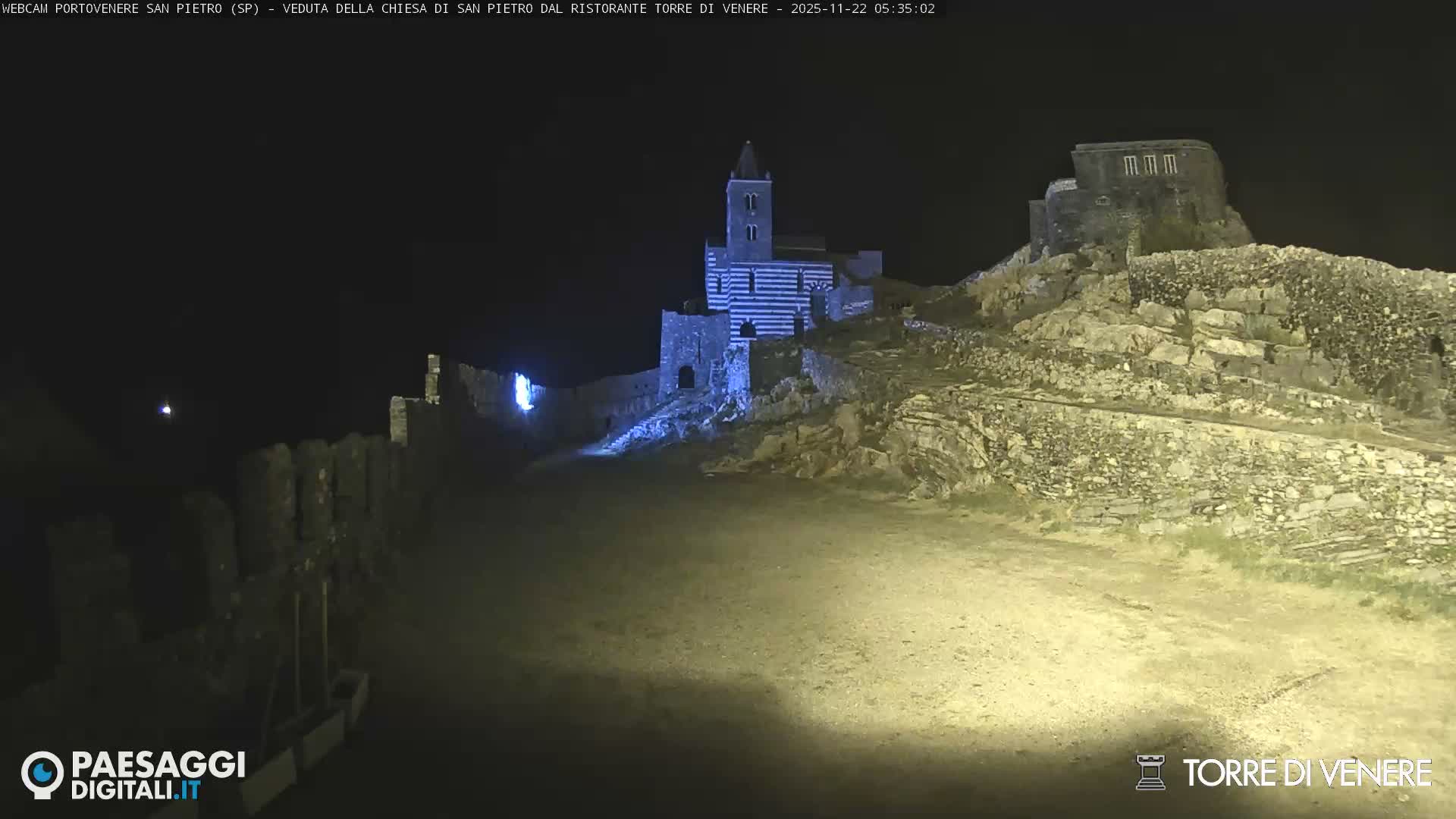 Portovenere Chiesa San Pietro (San Peter's Church Cam) - La Spezia, Linguria, Italy
