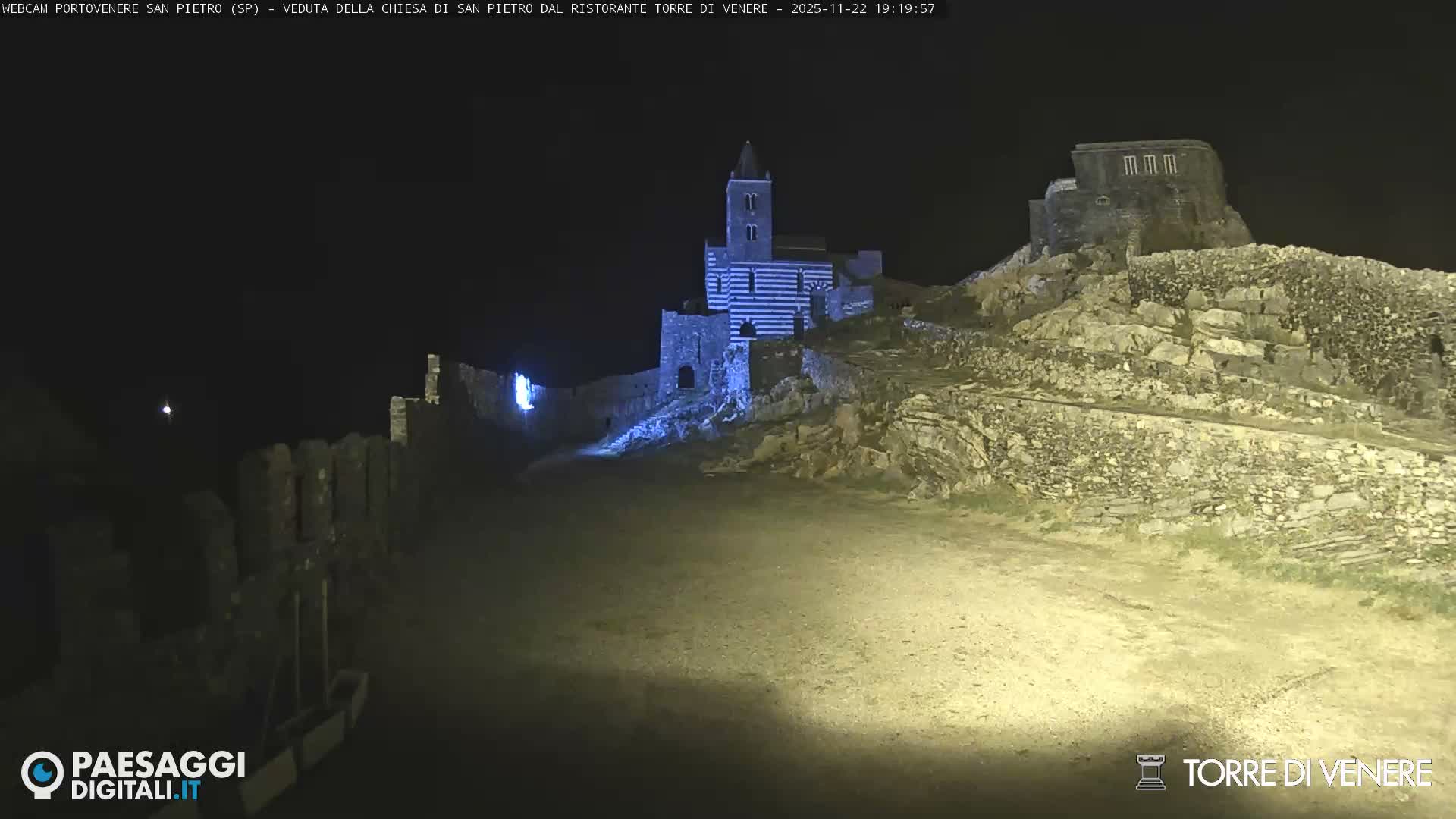 Portovenere Chiesa San Pietro (San Peter's Church Cam) - La Spezia, Linguria, Italy