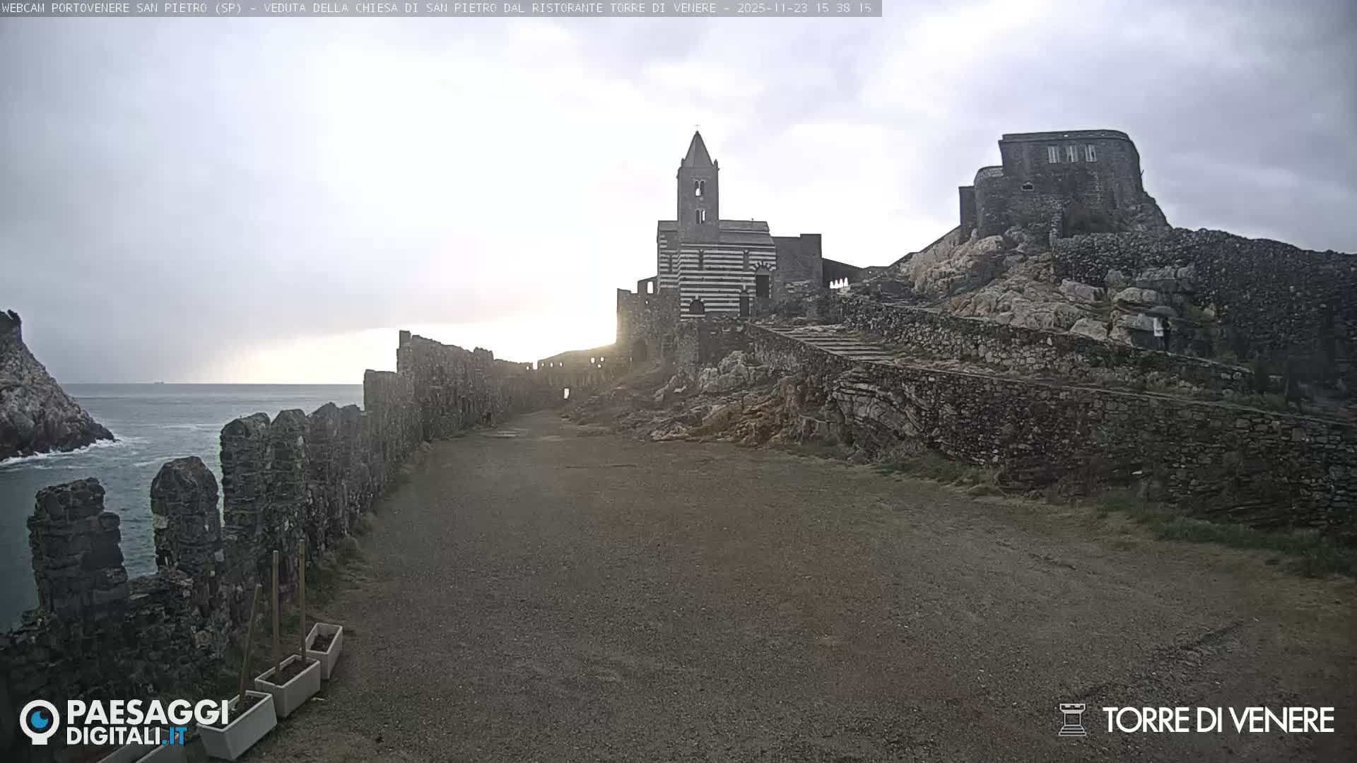 Portovenere Chiesa San Pietro (San Peter's Church Cam) - La Spezia, Linguria, Italy