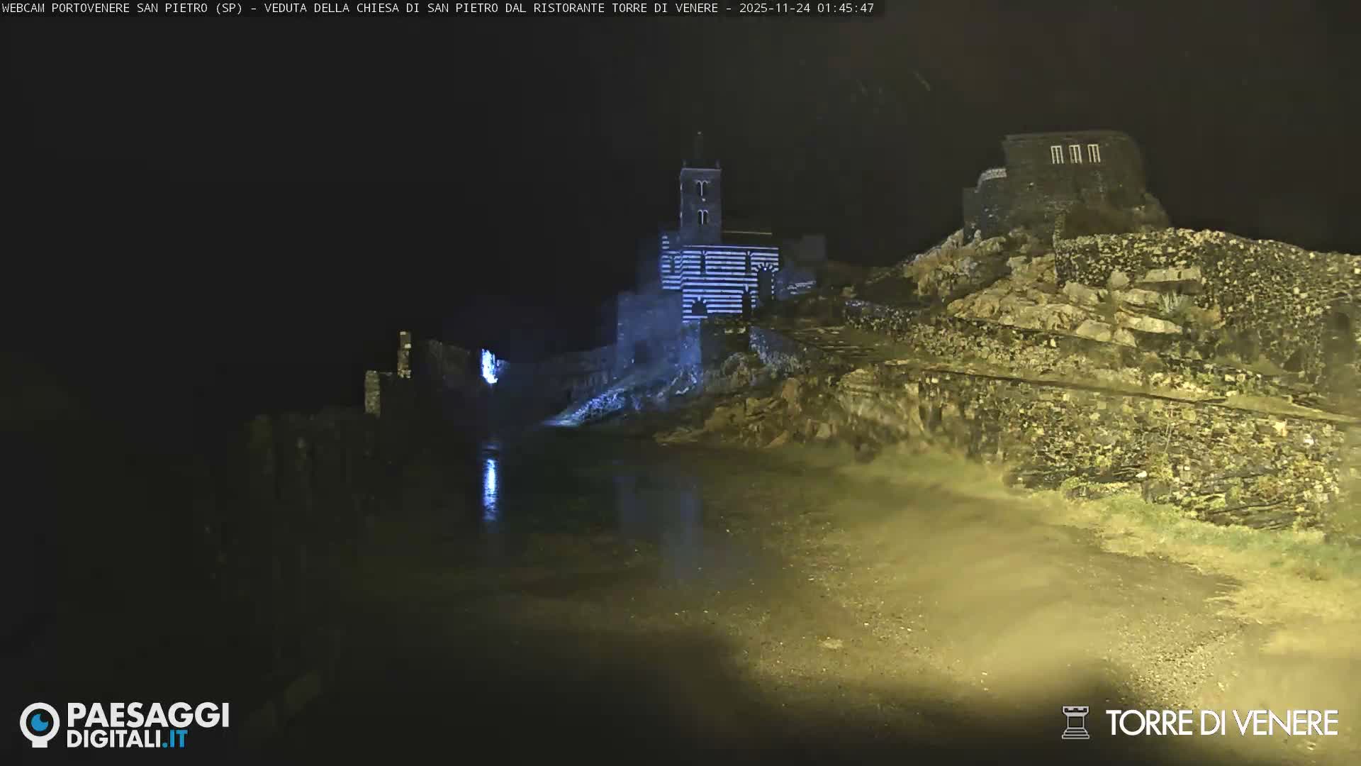 Portovenere Chiesa San Pietro (San Peter's Church Cam) - La Spezia, Linguria, Italy