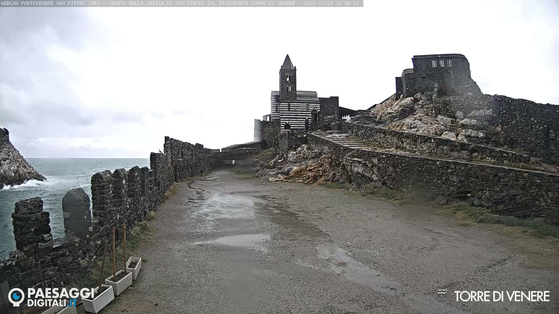 Portovenere Chiesa San Pietro (San Peter's Church Cam) - La Spezia, Linguria, Italy