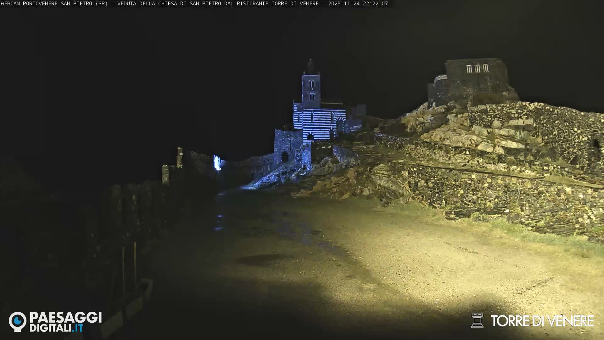Portovenere Chiesa San Pietro (San Peter's Church Cam) - La Spezia, Linguria, Italy