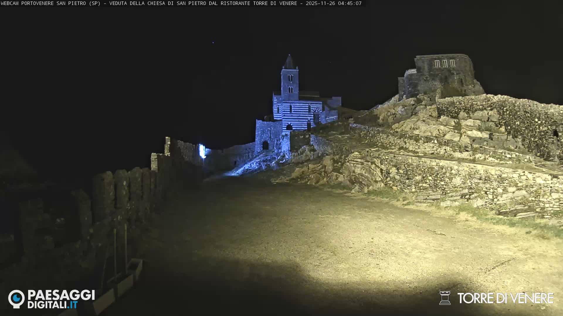 Portovenere Chiesa San Pietro (San Peter's Church Cam) - La Spezia, Linguria, Italy