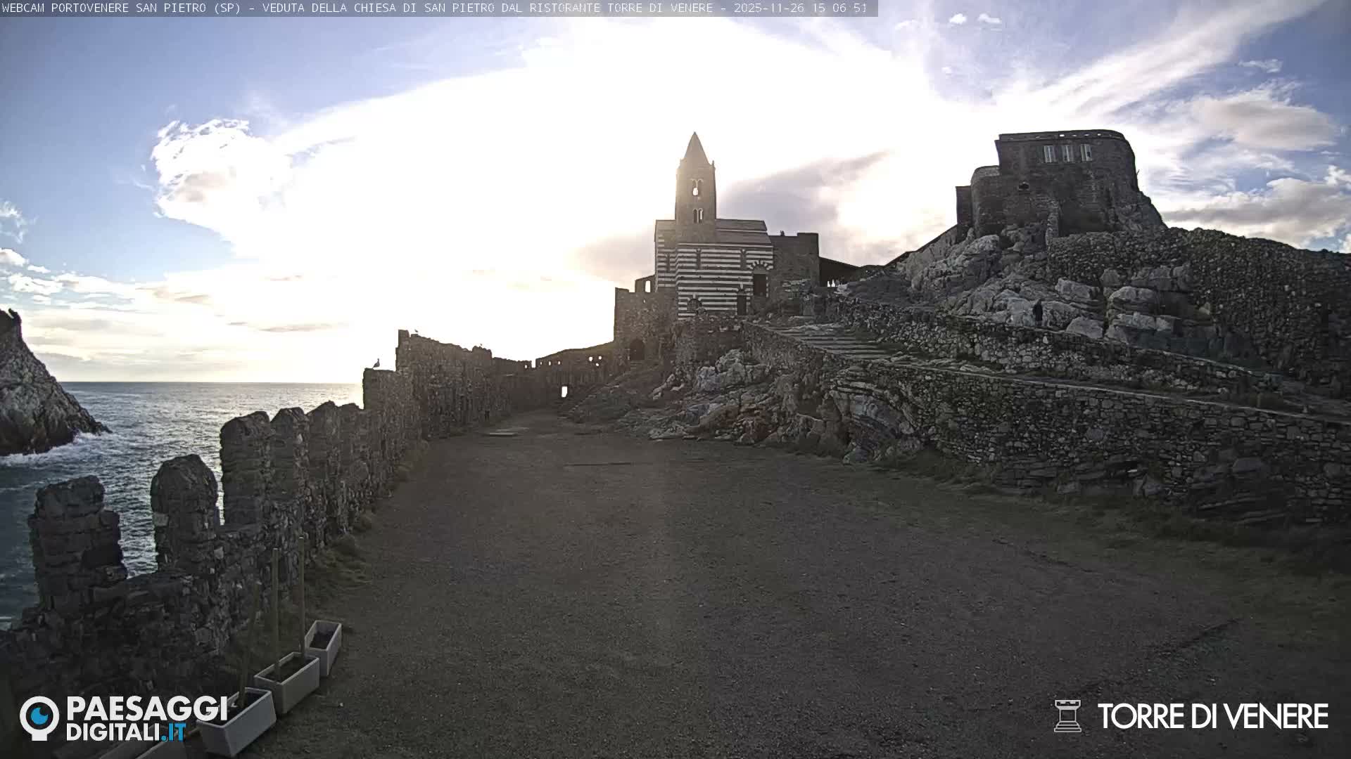 Portovenere Chiesa San Pietro (San Peter's Church Cam) - La Spezia, Linguria, Italy