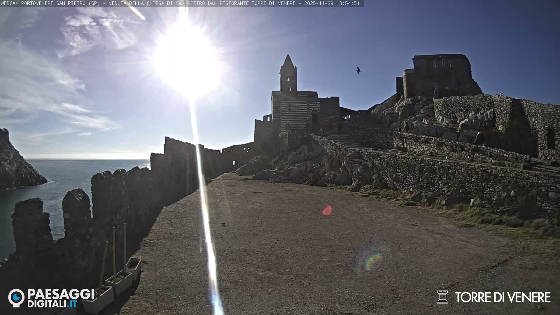 Portovenere Chiesa San Pietro (San Peter's Church Cam) - La Spezia, Linguria, Italy