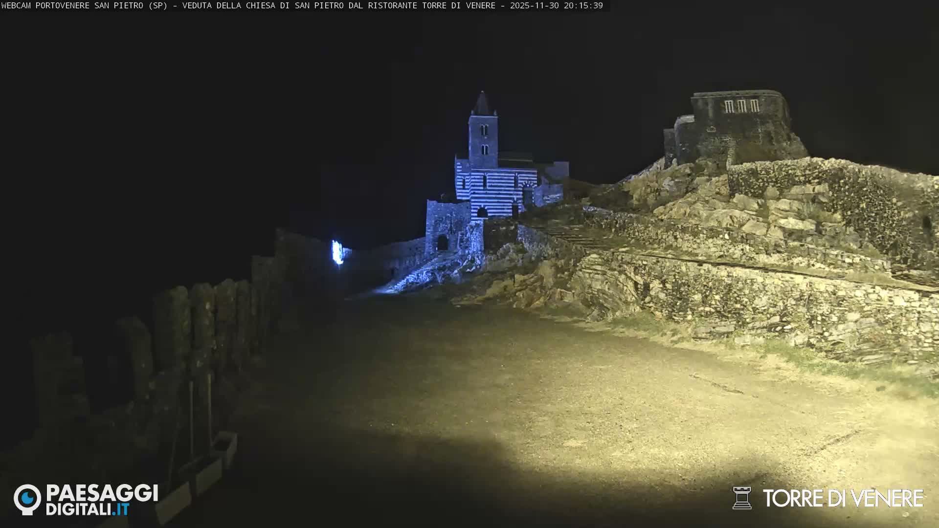 Portovenere Chiesa San Pietro (San Peter's Church Cam) - La Spezia, Linguria, Italy