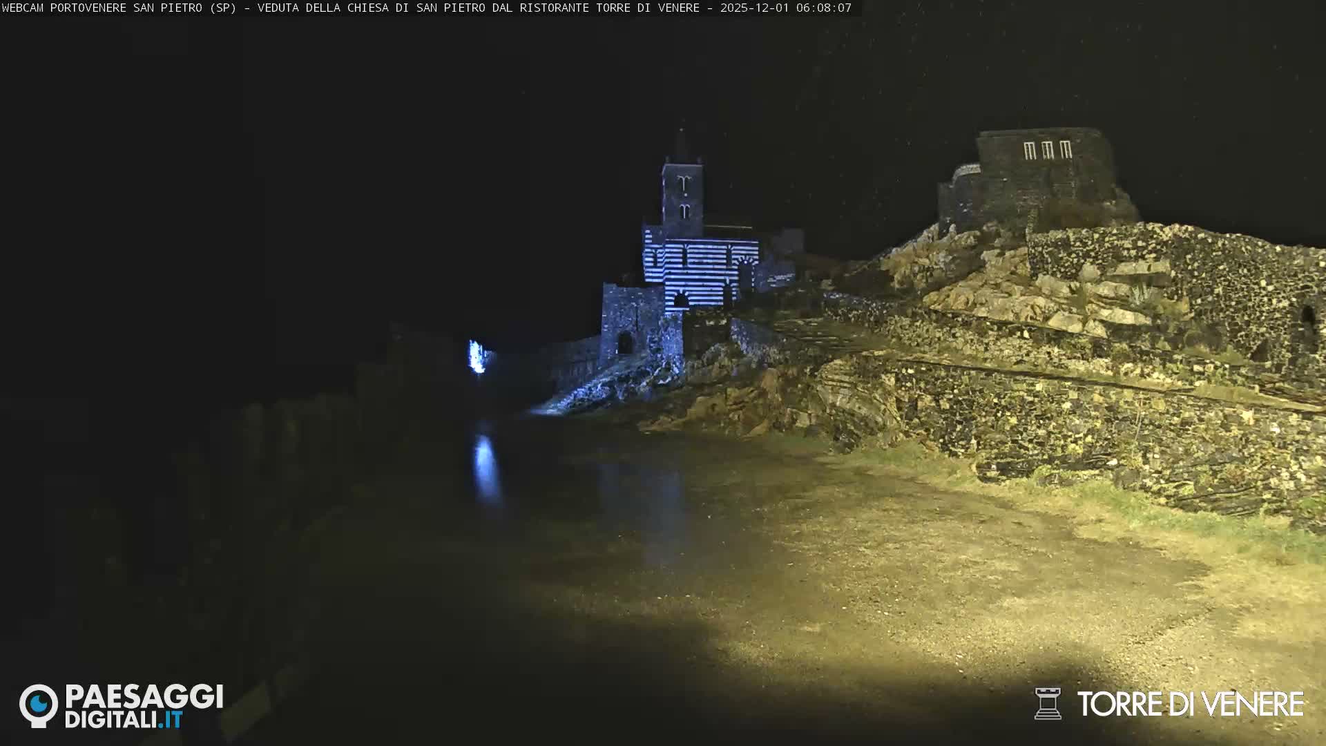 Portovenere Chiesa San Pietro (San Peter's Church Cam) - La Spezia, Linguria, Italy
