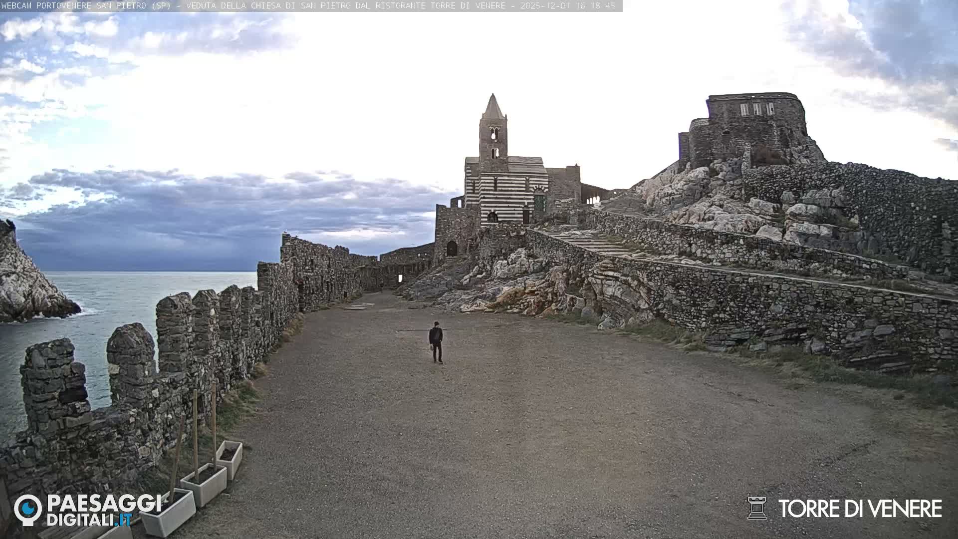 Portovenere Chiesa San Pietro (San Peter's Church Cam) - La Spezia, Linguria, Italy