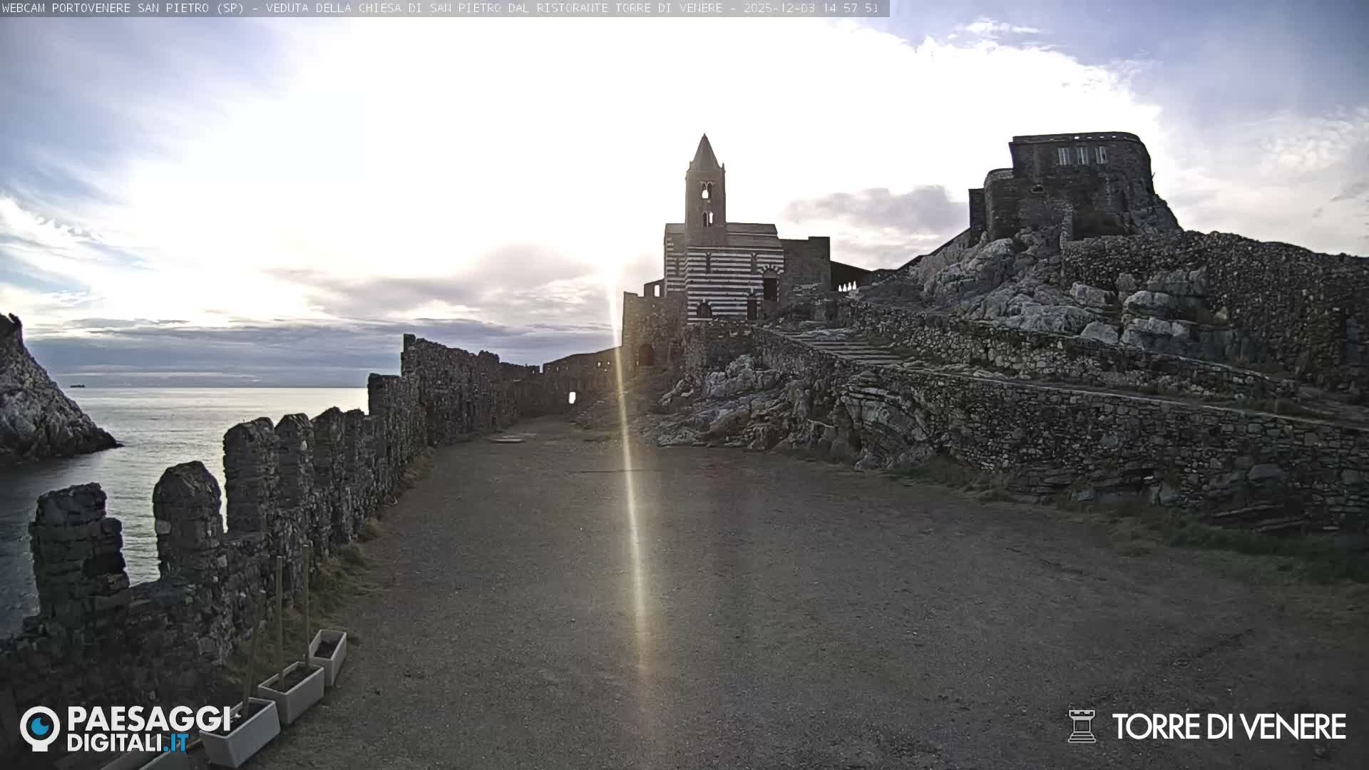 Portovenere Chiesa San Pietro (San Peter's Church Cam) - La Spezia, Linguria, Italy