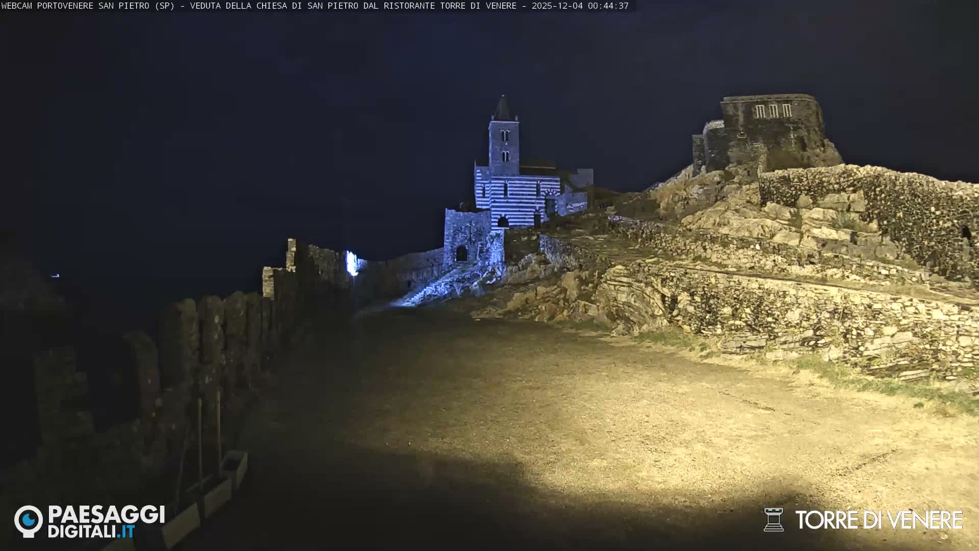 Portovenere Chiesa San Pietro (San Peter's Church Cam) - La Spezia, Linguria, Italy