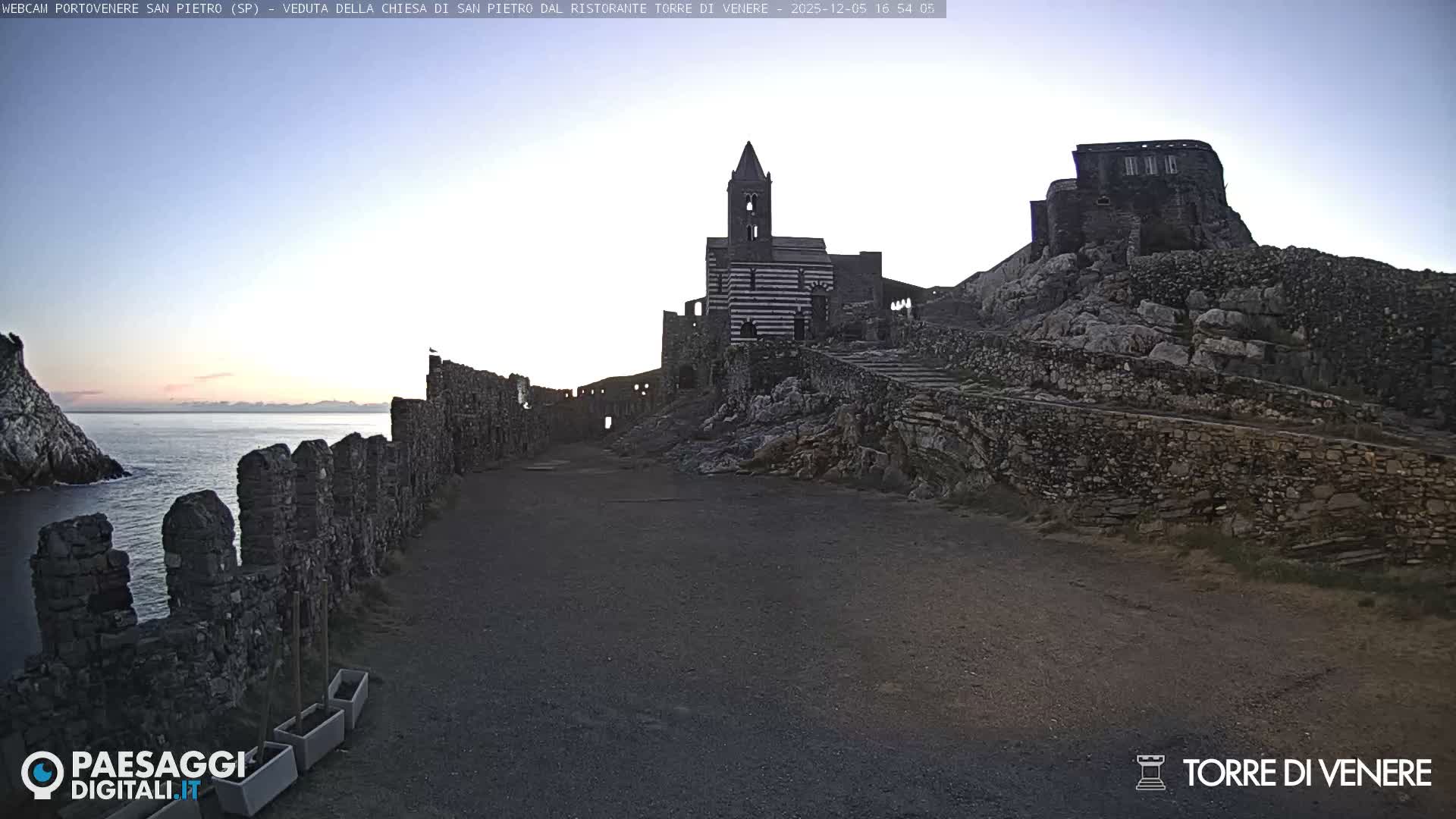 Portovenere Chiesa San Pietro (San Peter's Church Cam) - La Spezia, Linguria, Italy