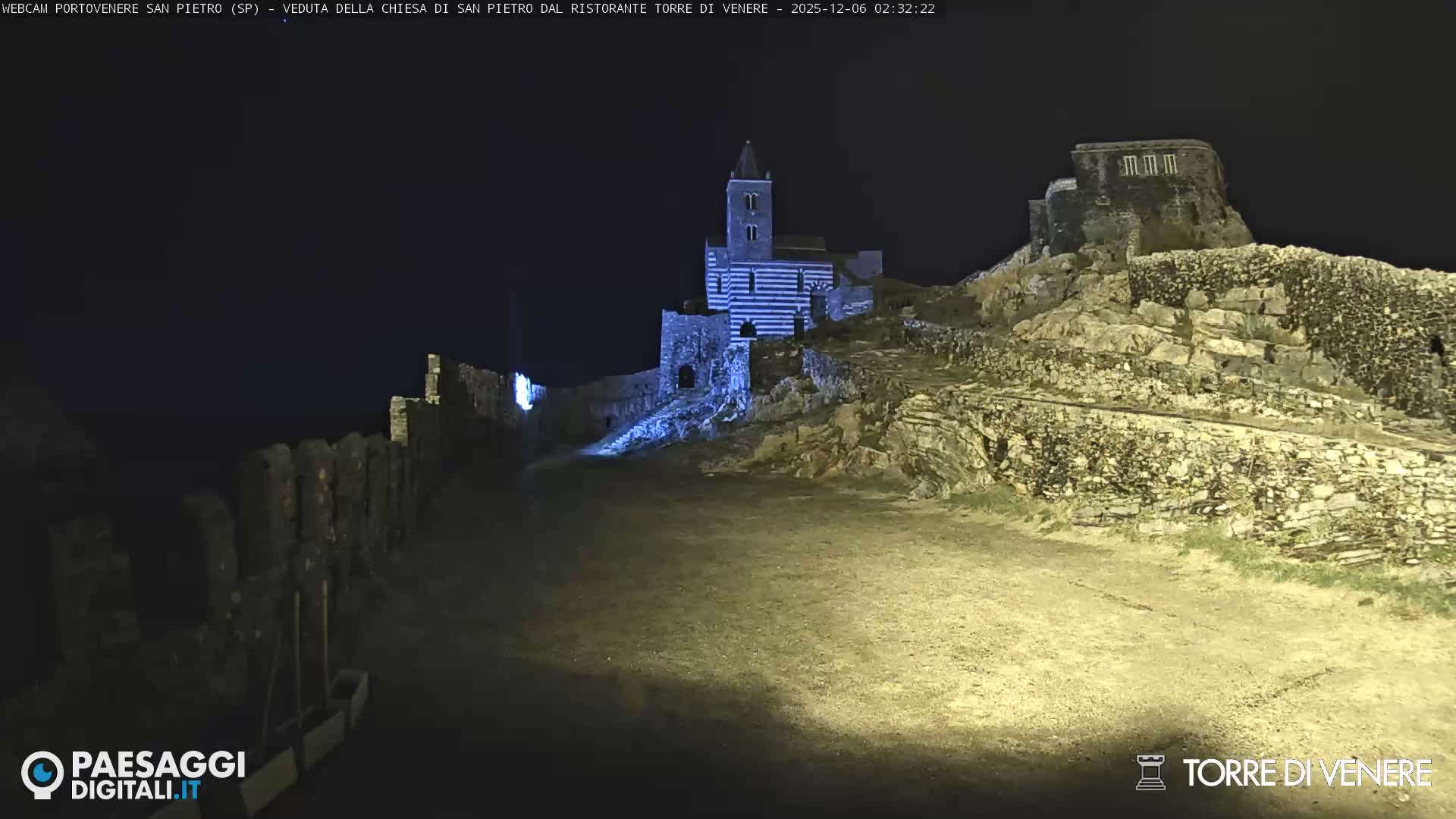 Portovenere Chiesa San Pietro (San Peter's Church Cam) - La Spezia, Linguria, Italy