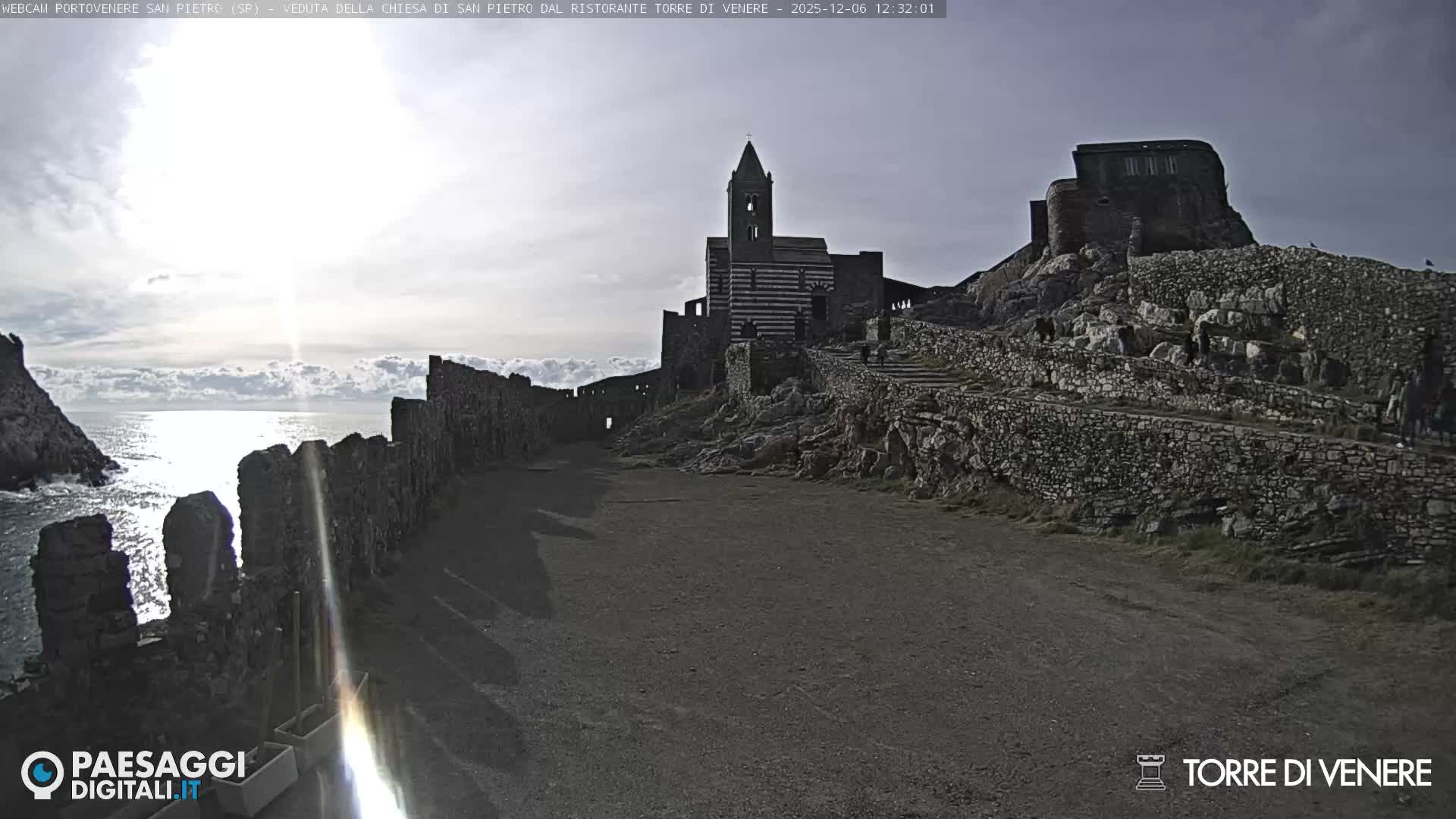 Portovenere Chiesa San Pietro (San Peter's Church Cam) - La Spezia, Linguria, Italy