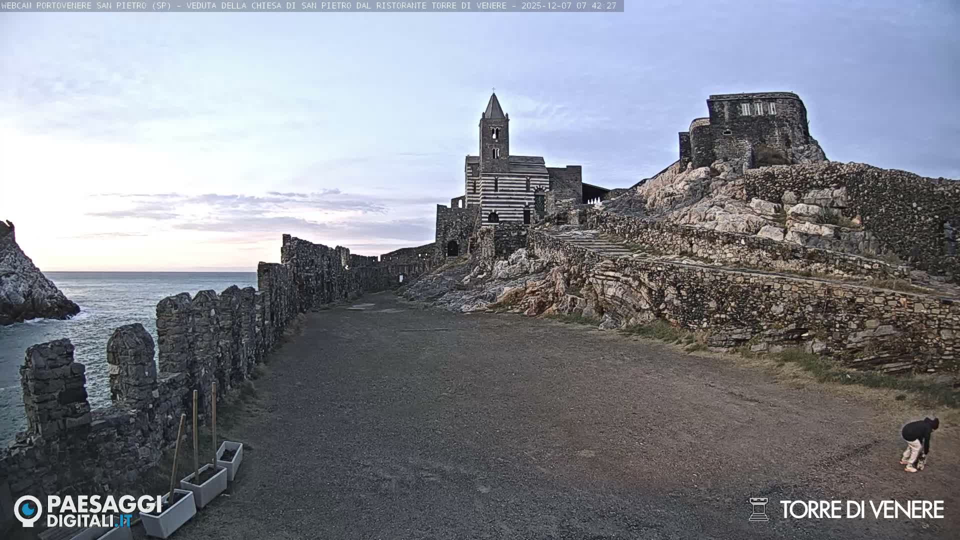 Portovenere Chiesa San Pietro (San Peter's Church Cam) - La Spezia, Linguria, Italy