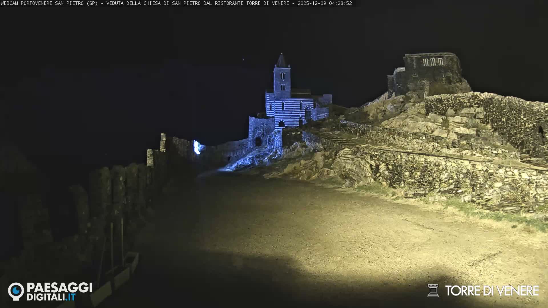 Portovenere Chiesa San Pietro (San Peter's Church Cam) - La Spezia, Linguria, Italy