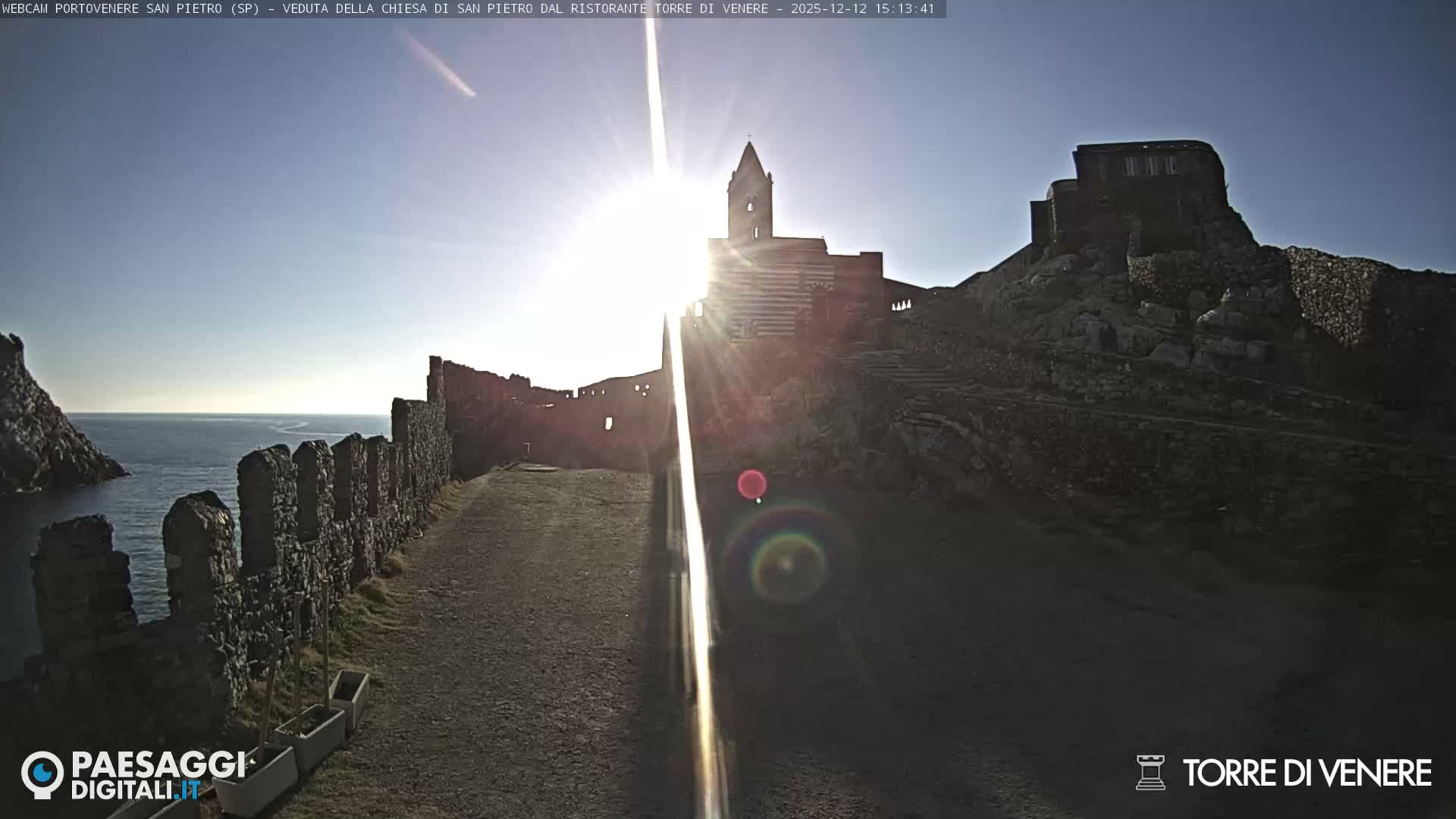 Portovenere Chiesa San Pietro (San Peter's Church Cam) - La Spezia, Linguria, Italy