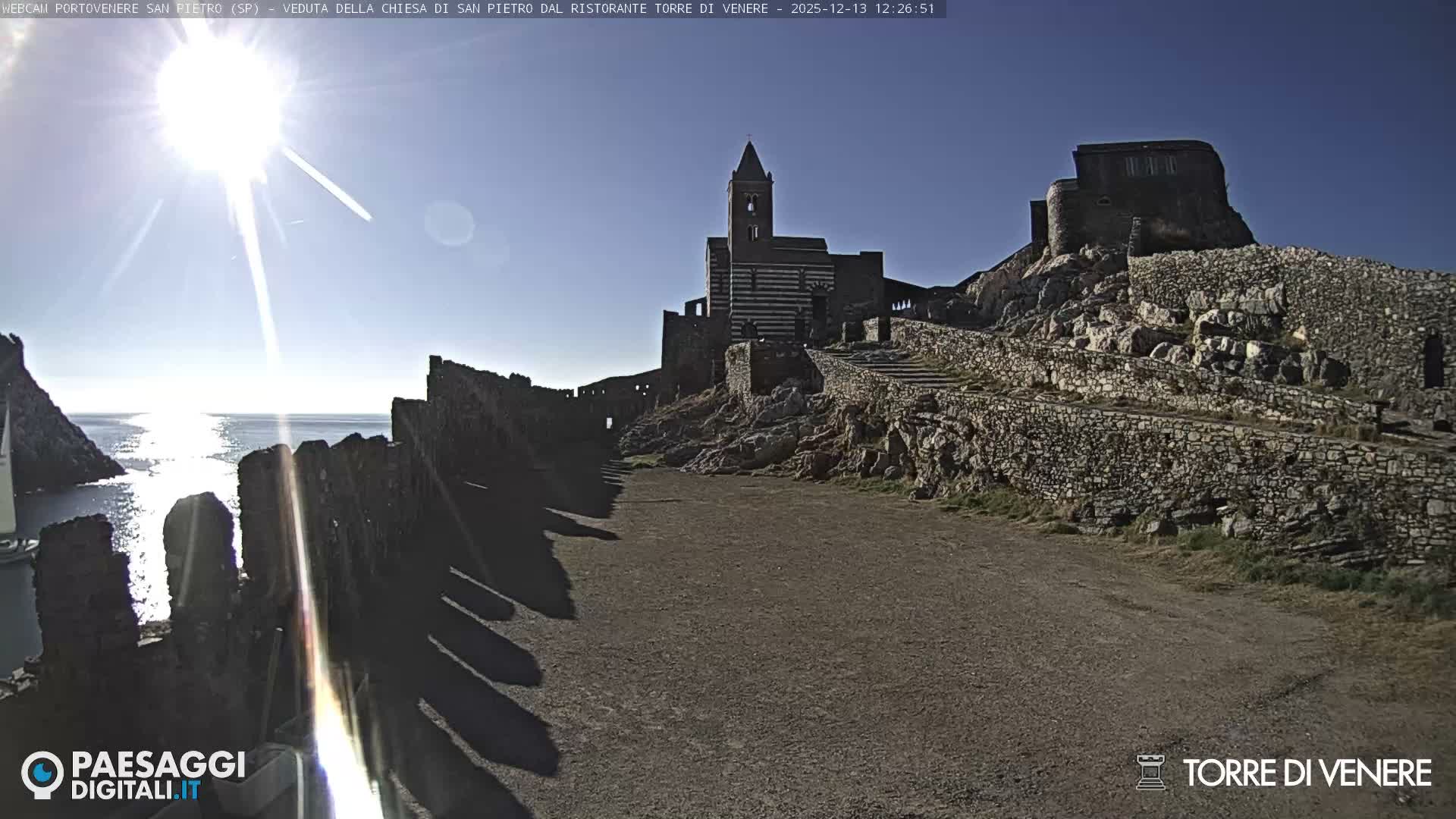 Portovenere Chiesa San Pietro (San Peter's Church Cam) - La Spezia, Linguria, Italy