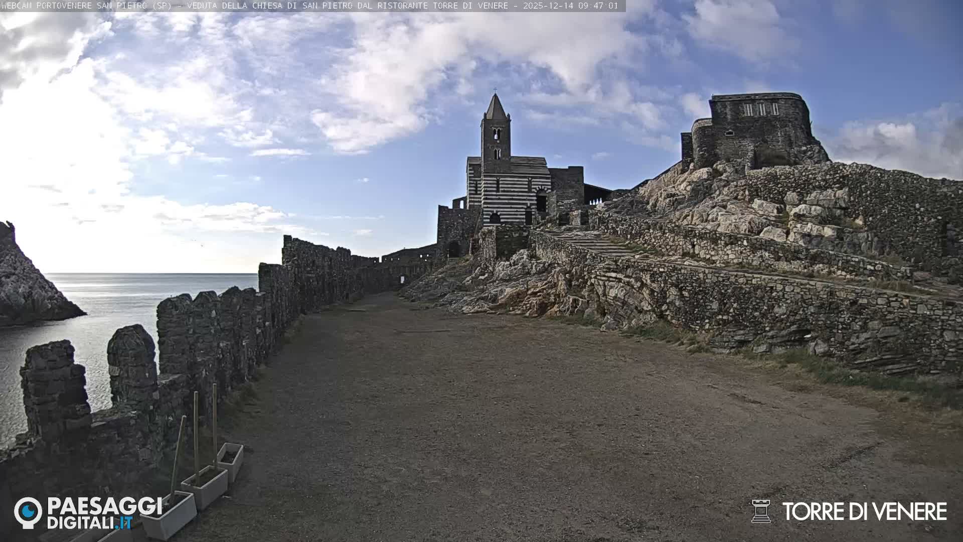 Portovenere Chiesa San Pietro (San Peter's Church Cam) - La Spezia, Linguria, Italy