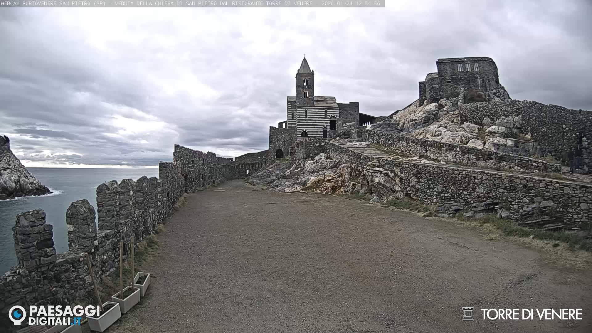 Portovenere Chiesa San Pietro (San Peter's Church Cam) - La Spezia, Linguria, Italy