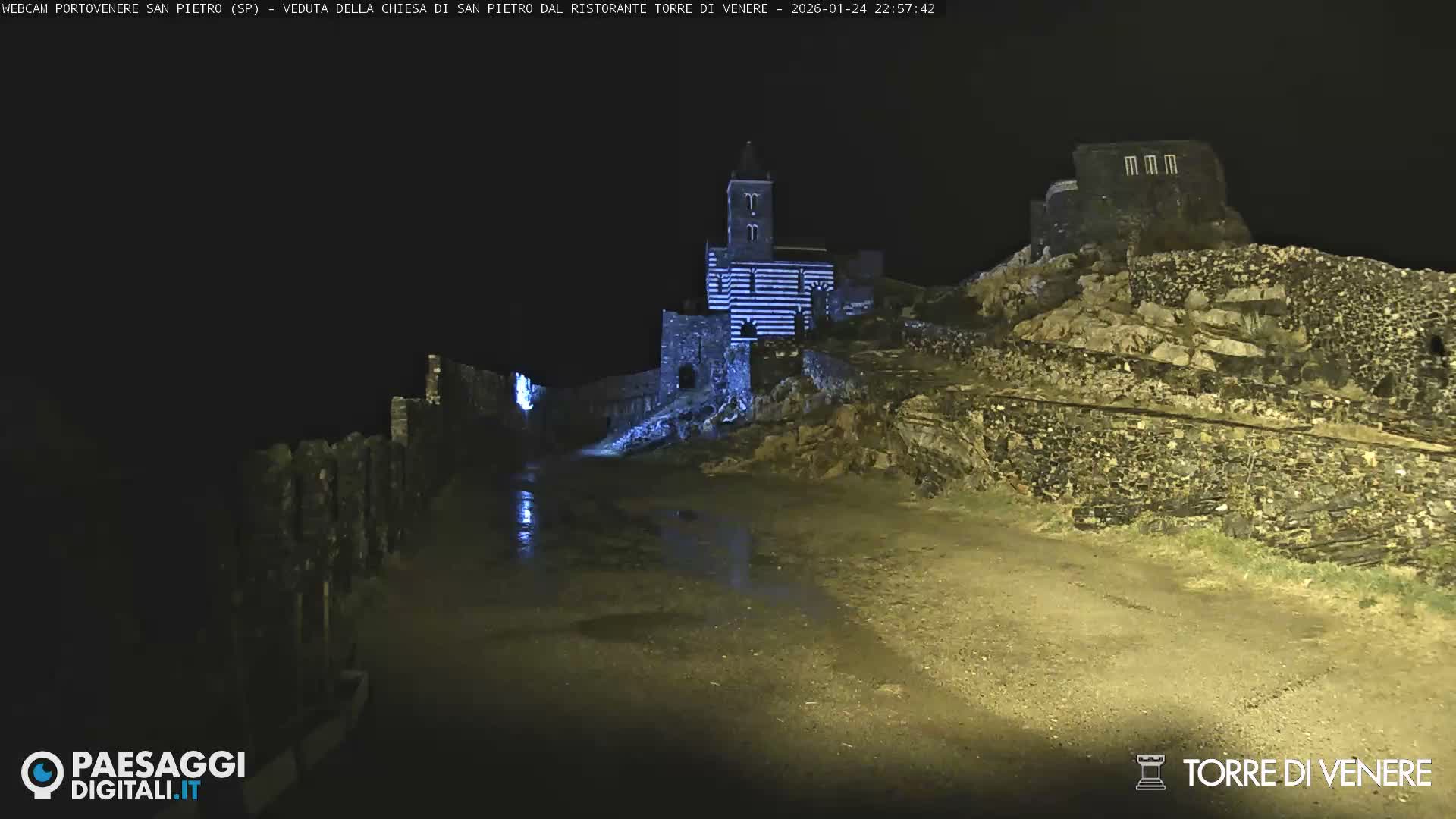 Portovenere Chiesa San Pietro (San Peter's Church Cam) - La Spezia, Linguria, Italy