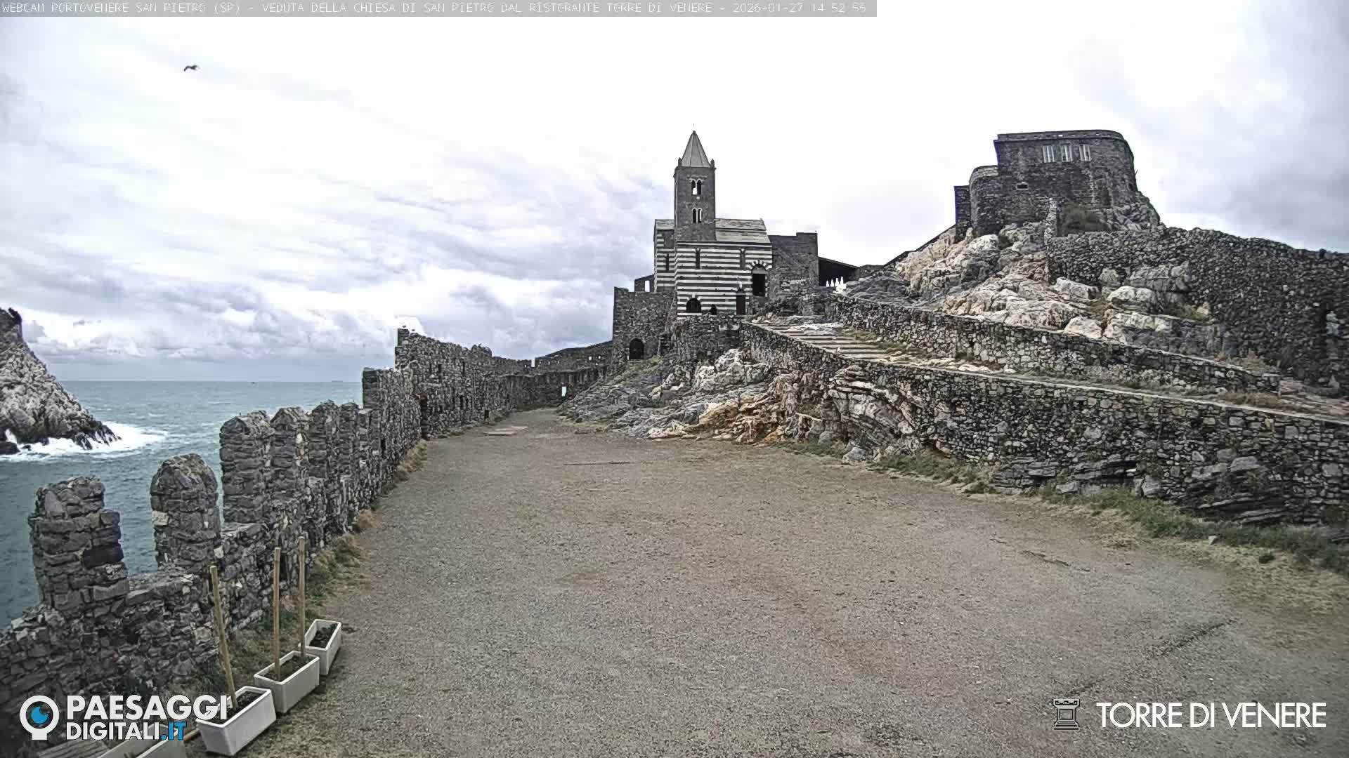Portovenere Chiesa San Pietro (San Peter's Church Cam) - La Spezia, Linguria, Italy