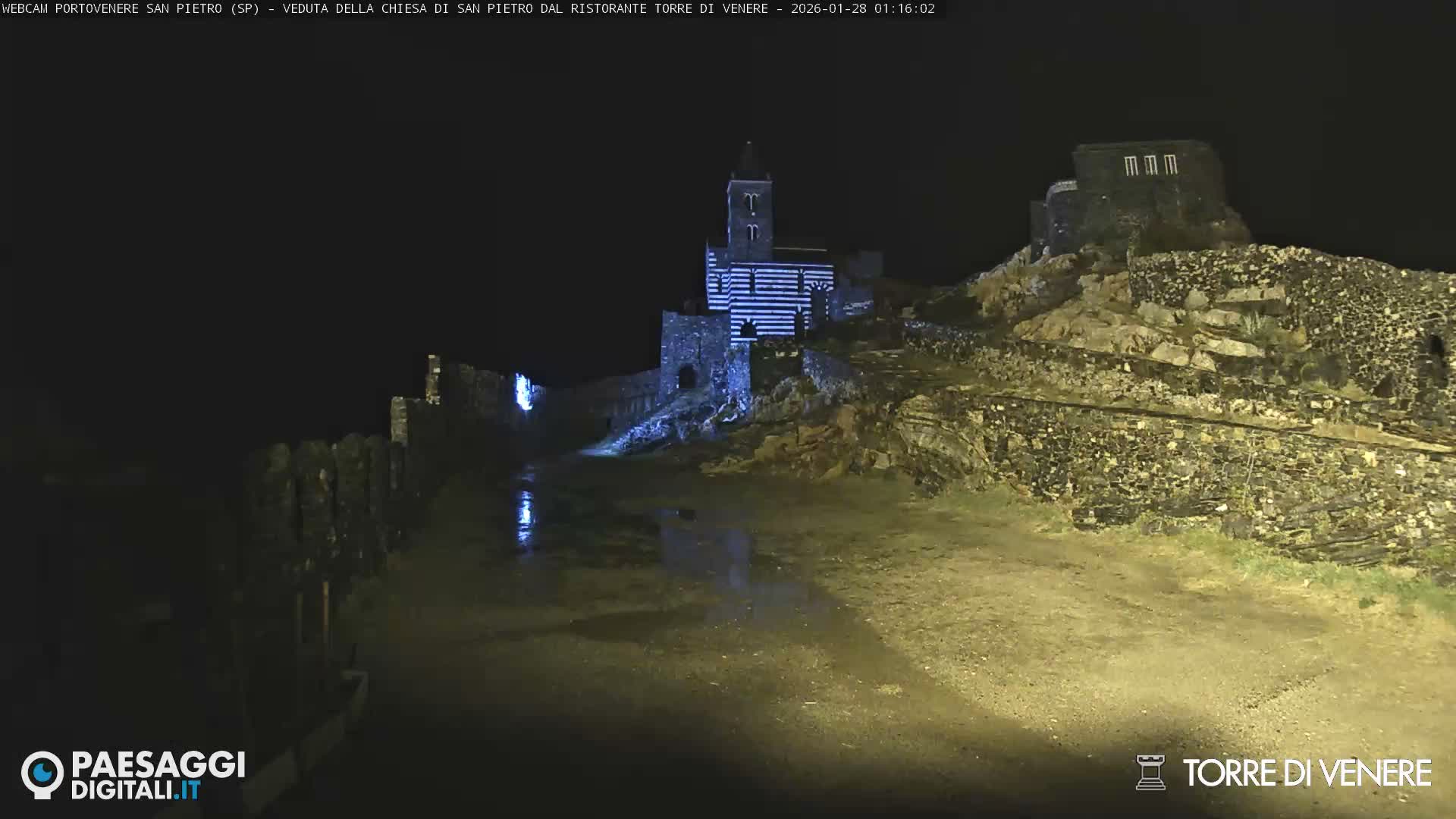 Portovenere Chiesa San Pietro (San Peter's Church Cam) - La Spezia, Linguria, Italy