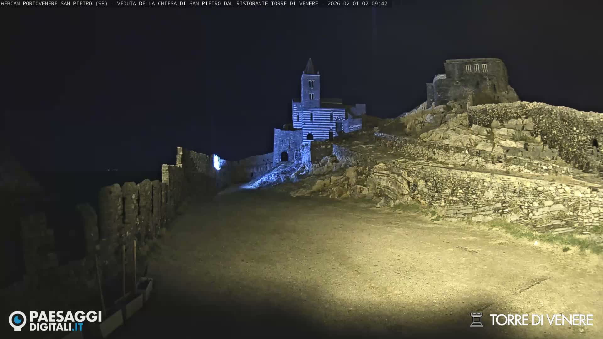 Portovenere Chiesa San Pietro (San Peter's Church Cam) - La Spezia, Linguria, Italy
