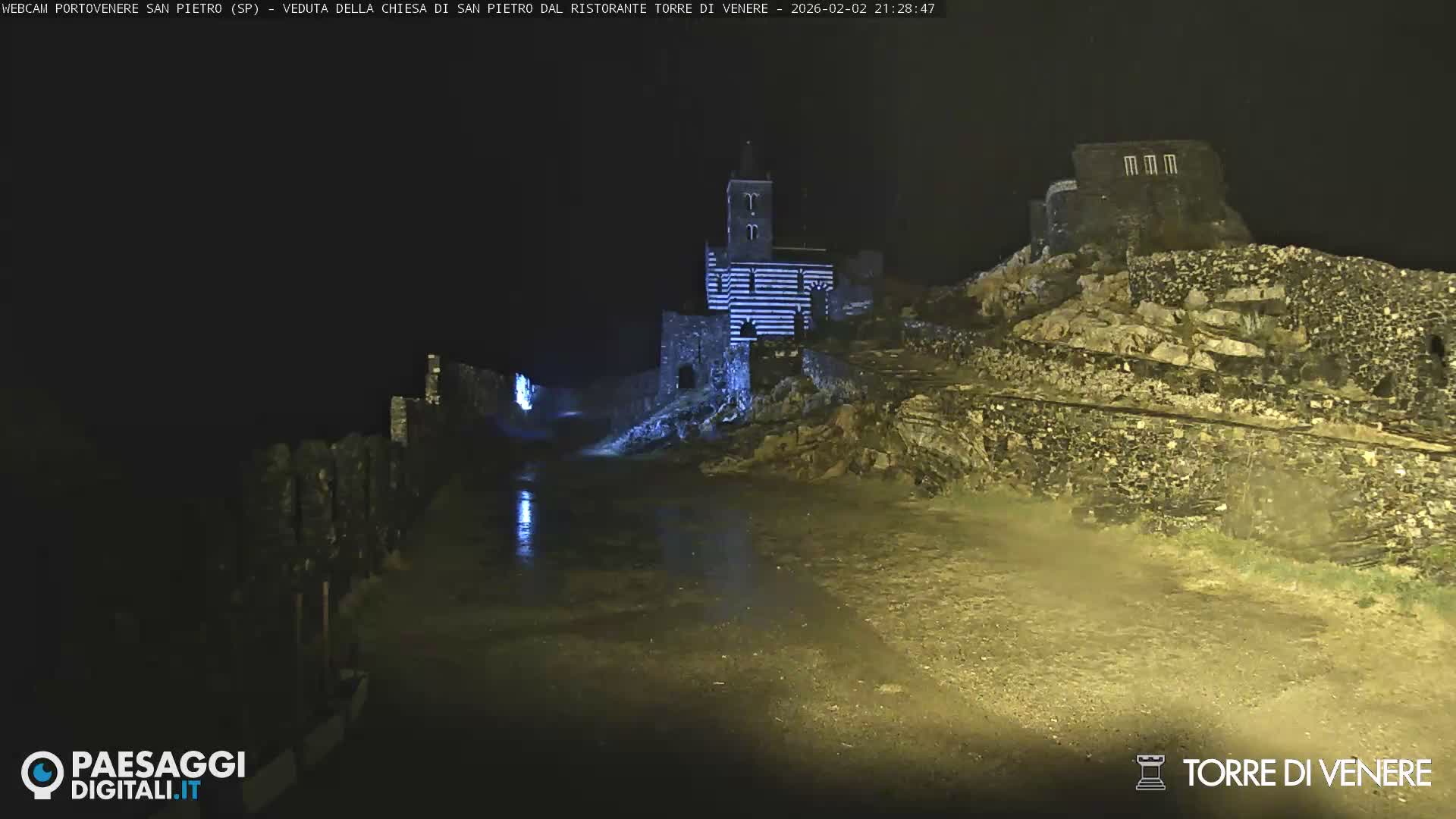 Portovenere Chiesa San Pietro (San Peter's Church Cam) - La Spezia, Linguria, Italy