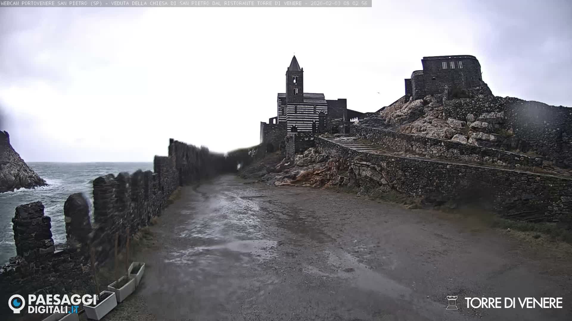Portovenere Chiesa San Pietro (San Peter's Church Cam) - La Spezia, Linguria, Italy