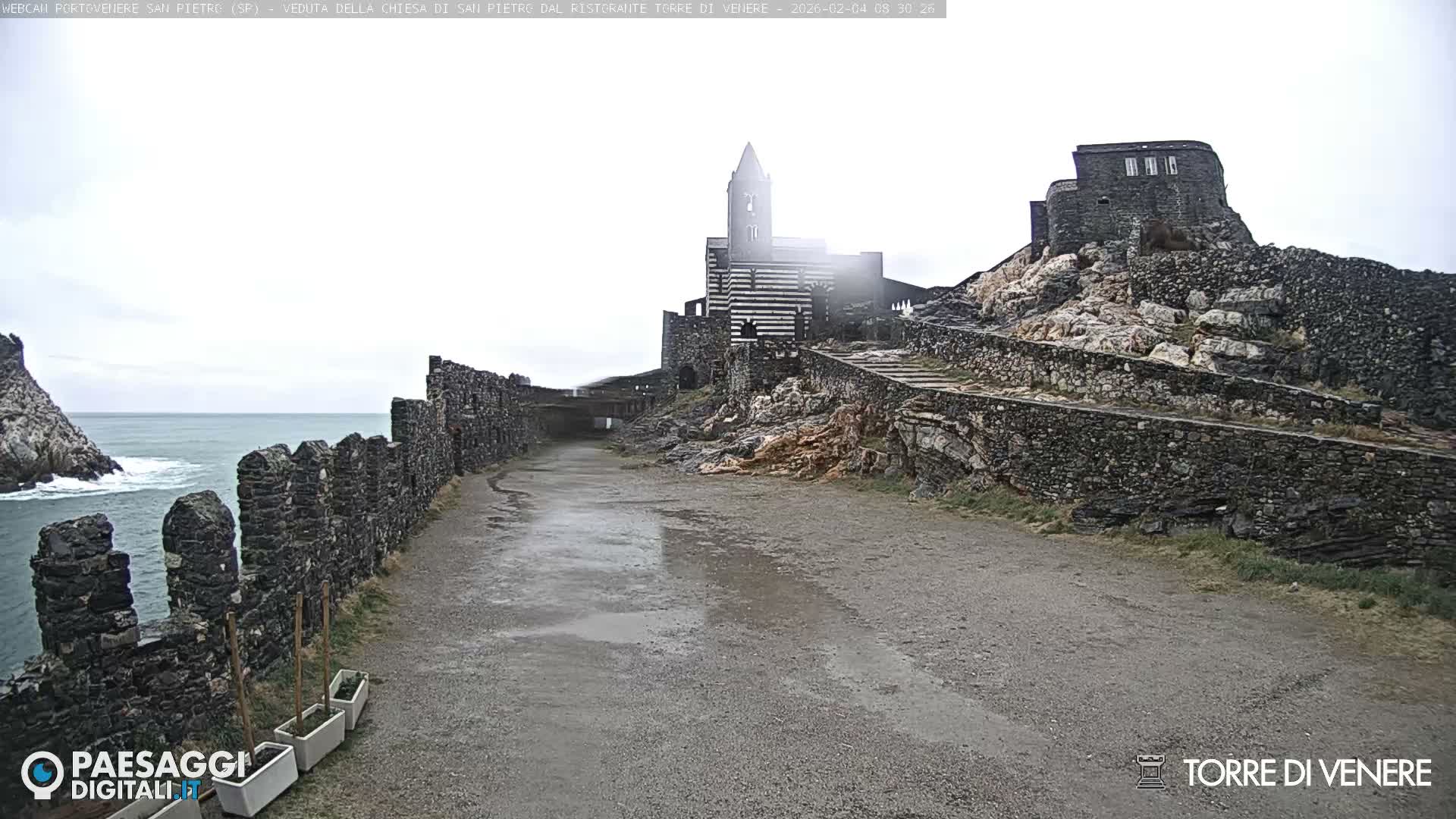 Portovenere Chiesa San Pietro (San Peter's Church Cam) - La Spezia, Linguria, Italy