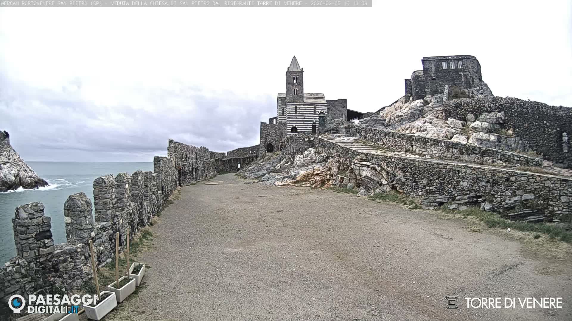 Portovenere Chiesa San Pietro (San Peter's Church Cam) - La Spezia, Linguria, Italy