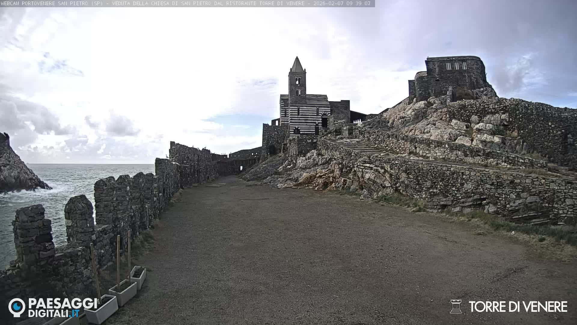 Portovenere Chiesa San Pietro (San Peter's Church Cam) - La Spezia, Linguria, Italy
