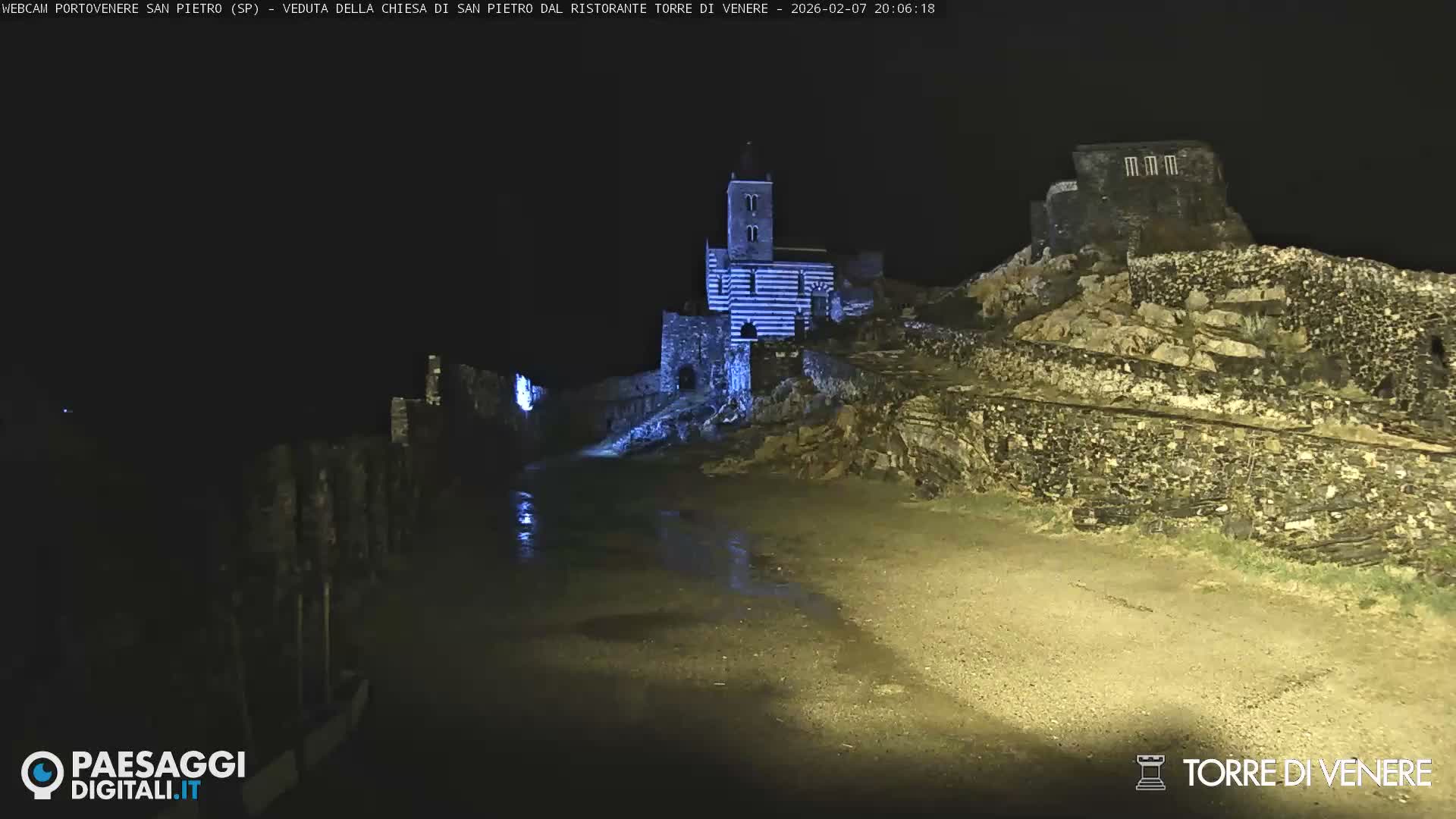 Portovenere Chiesa San Pietro (San Peter's Church Cam) - La Spezia, Linguria, Italy
