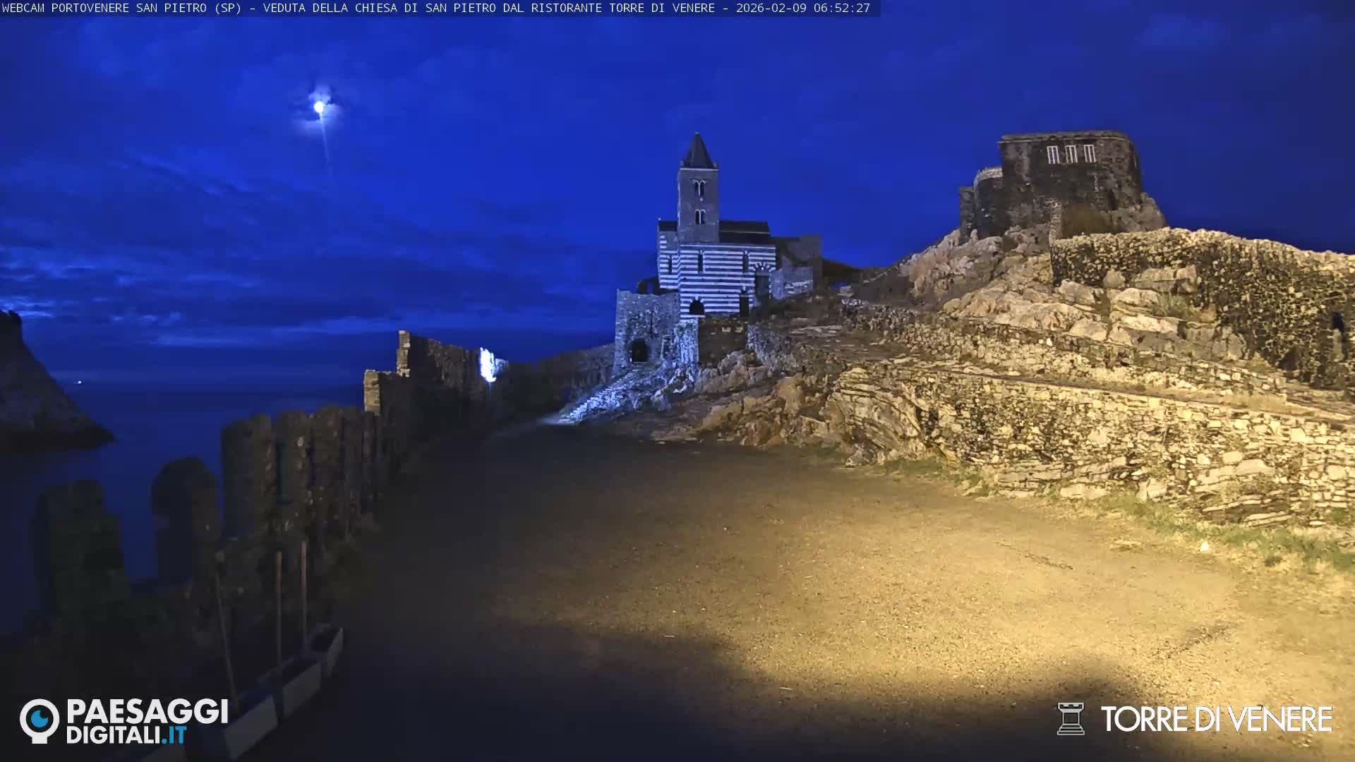 Portovenere Chiesa San Pietro (San Peter's Church Cam) - La Spezia, Linguria, Italy