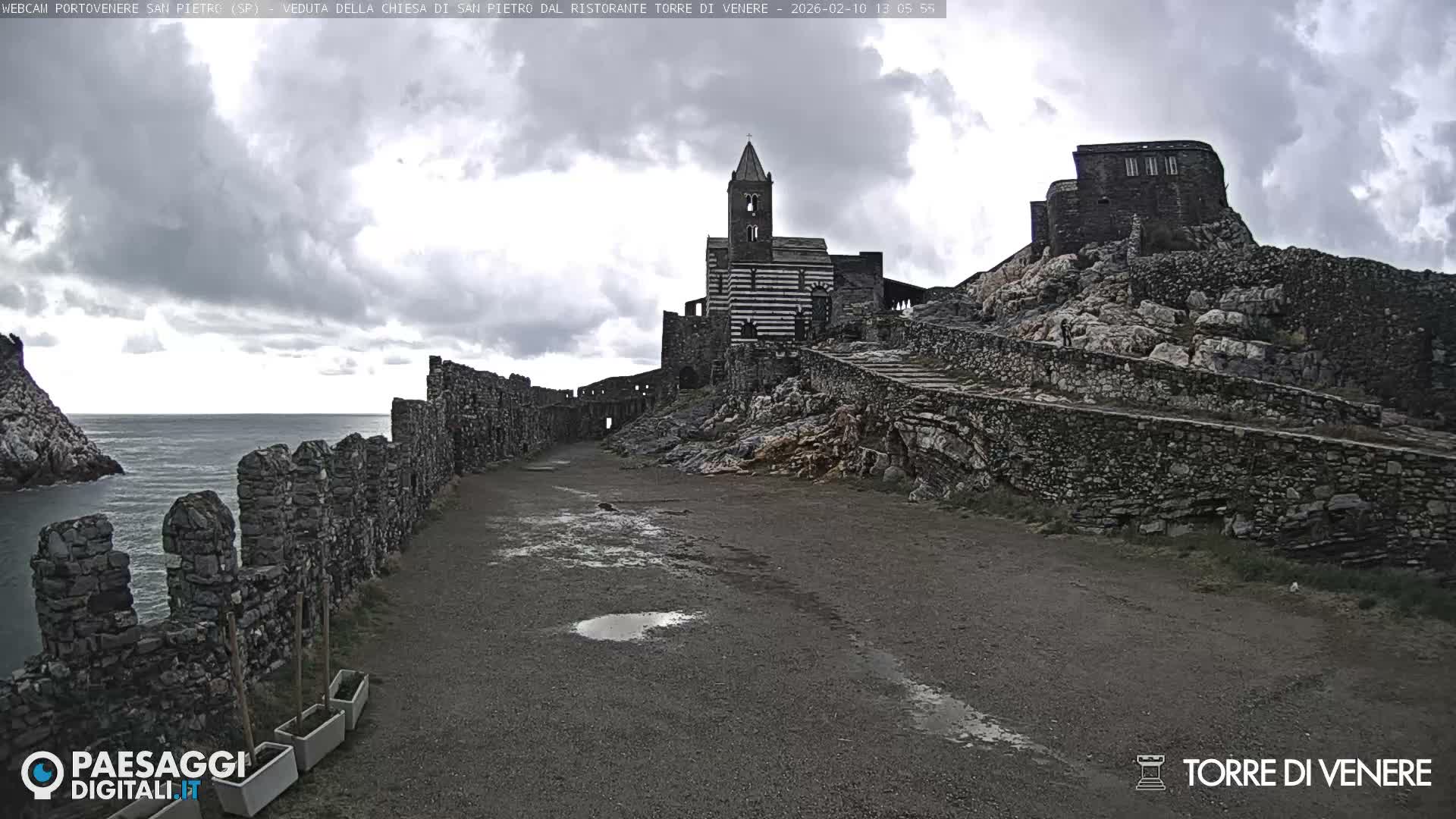 Portovenere Chiesa San Pietro (San Peter's Church Cam) - La Spezia, Linguria, Italy