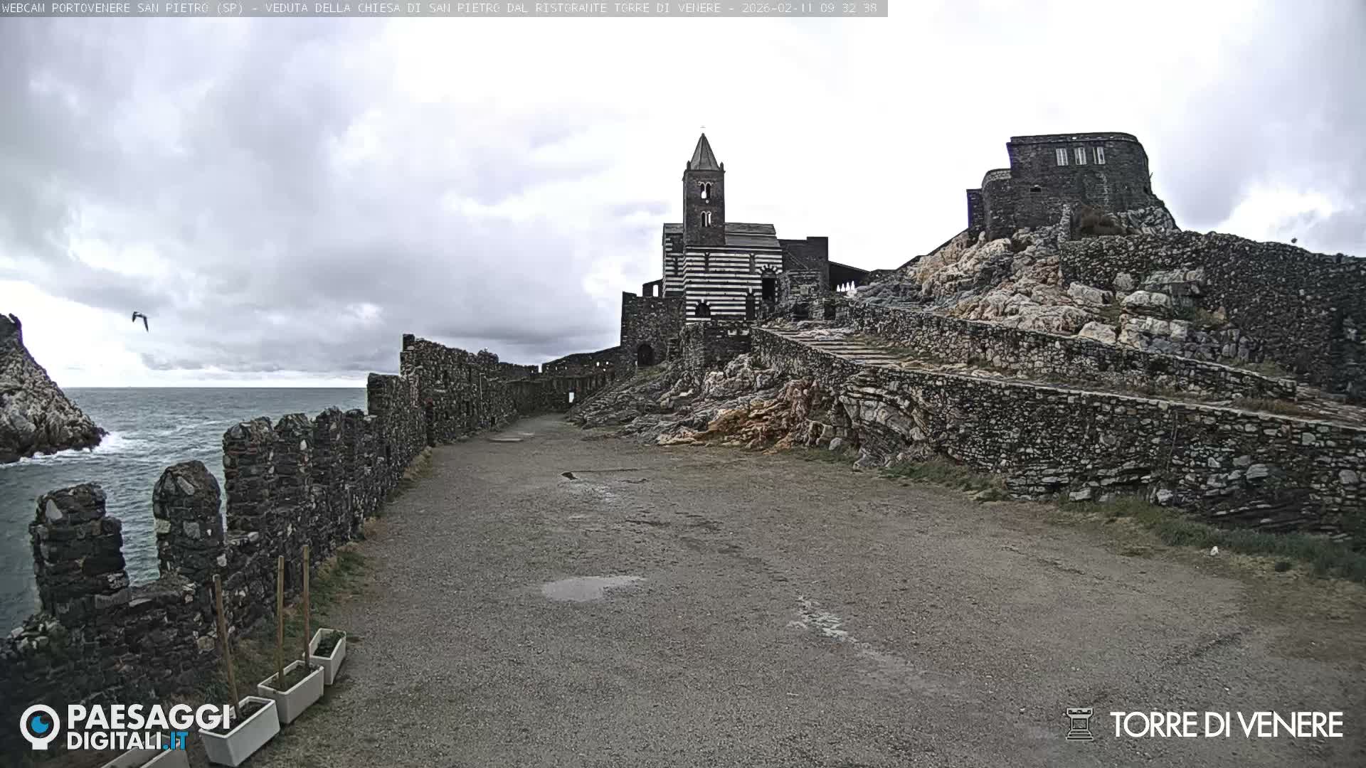 Portovenere Chiesa San Pietro (San Peter's Church Cam) - La Spezia, Linguria, Italy