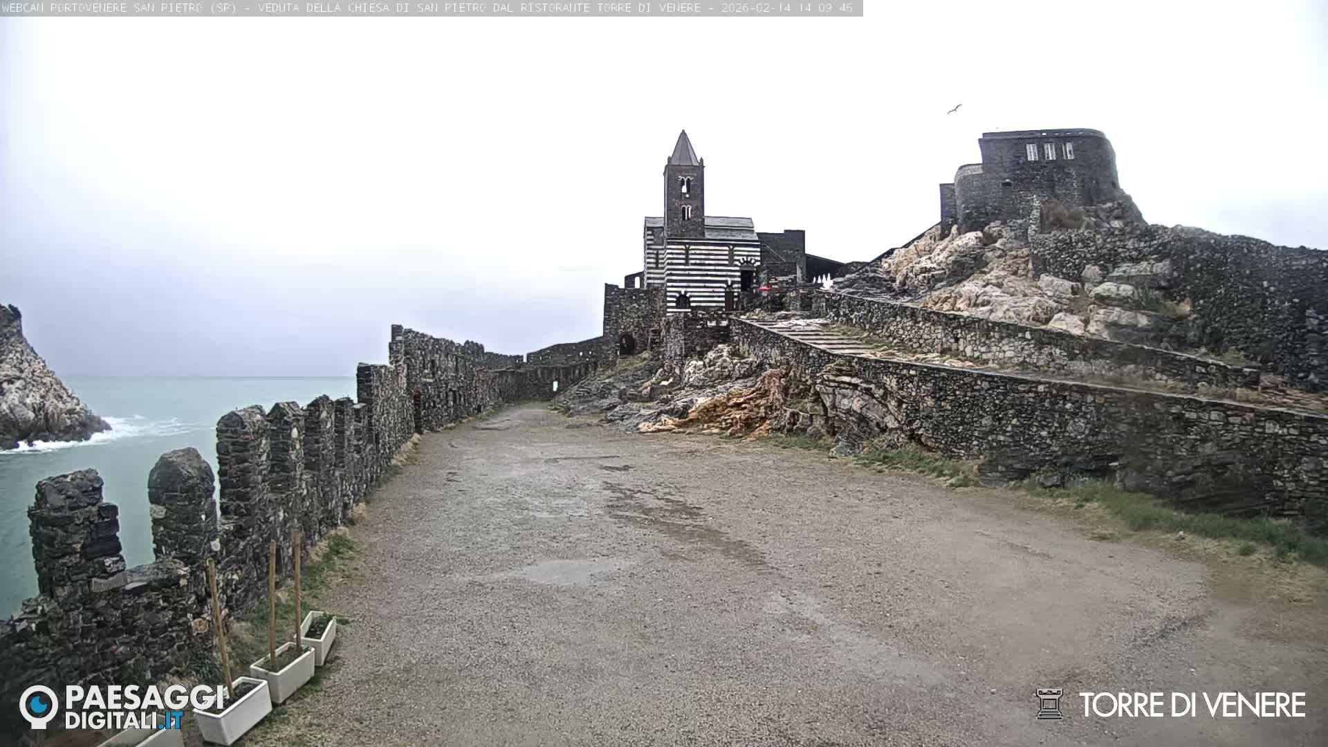 Portovenere Chiesa San Pietro (San Peter's Church Cam) - La Spezia, Linguria, Italy