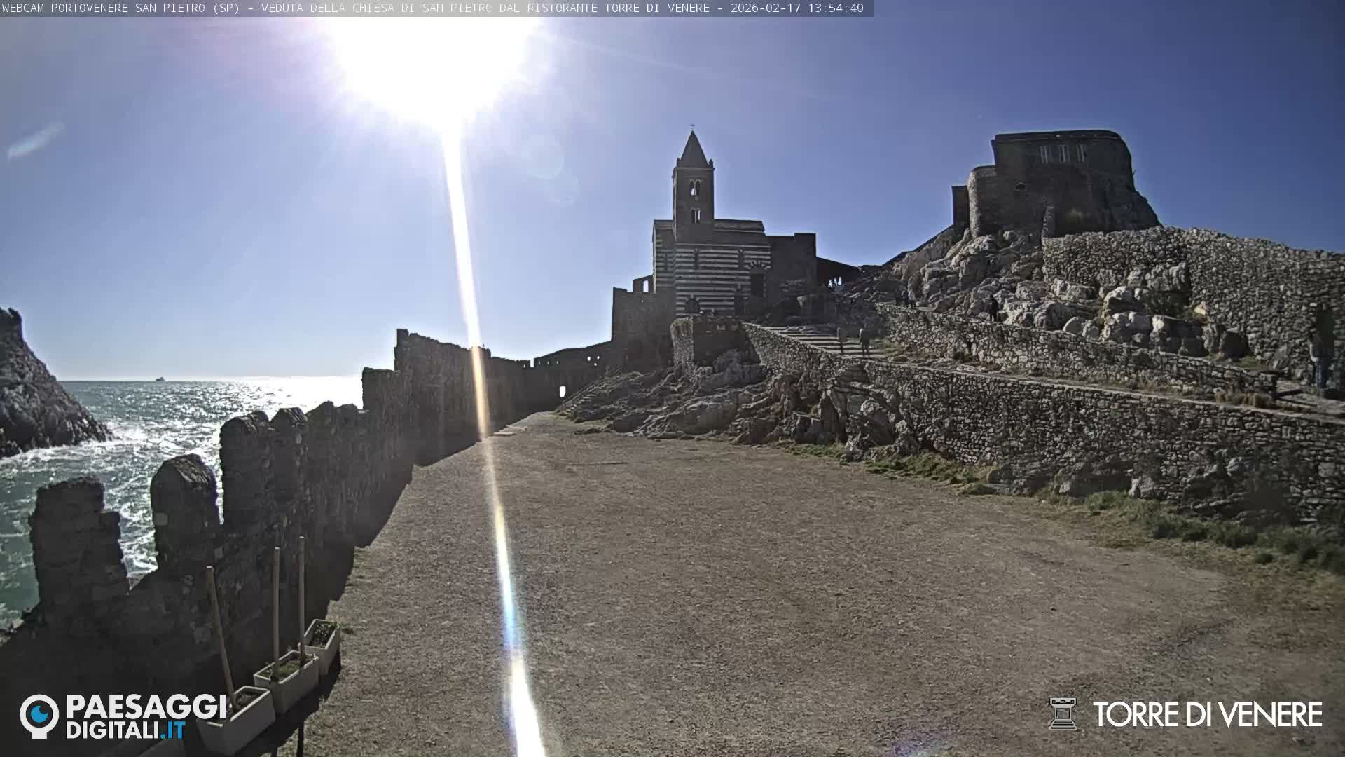 Portovenere Chiesa San Pietro (San Peter's Church Cam) - La Spezia, Linguria, Italy