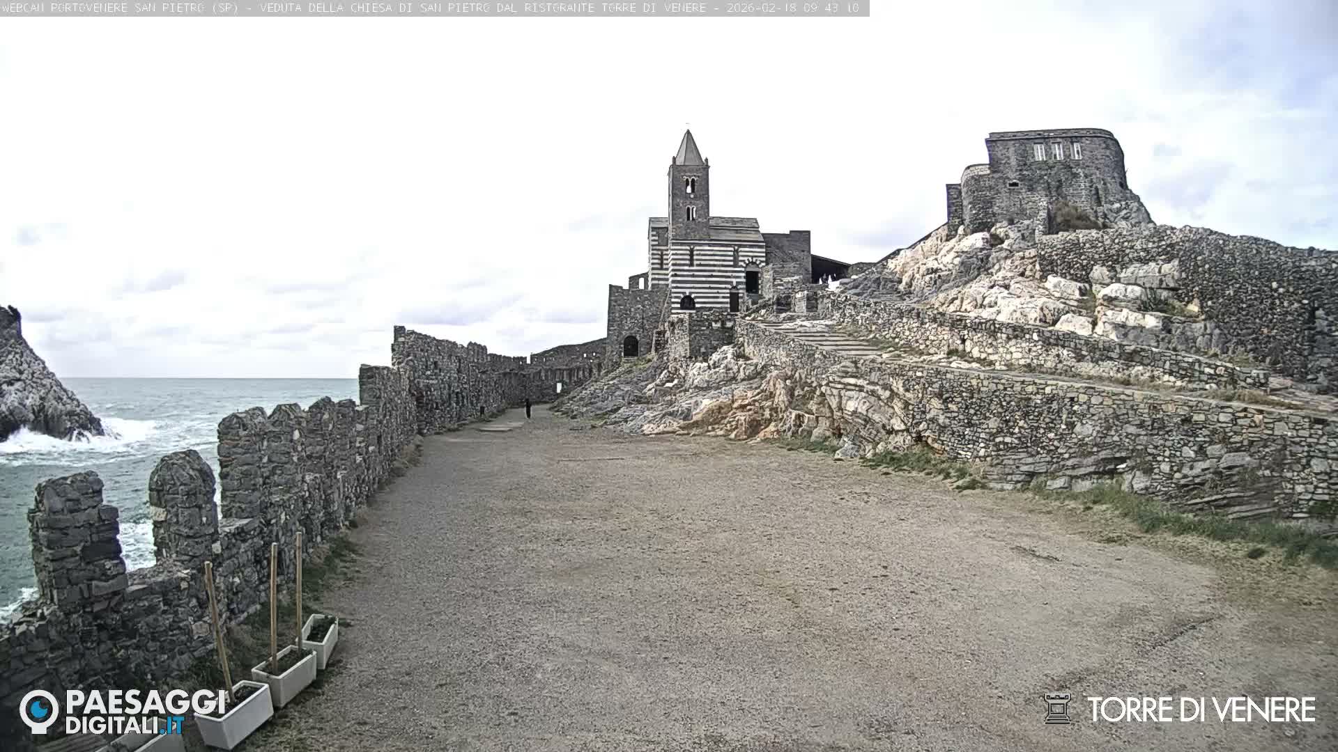Portovenere Chiesa San Pietro (San Peter's Church Cam) - La Spezia, Linguria, Italy