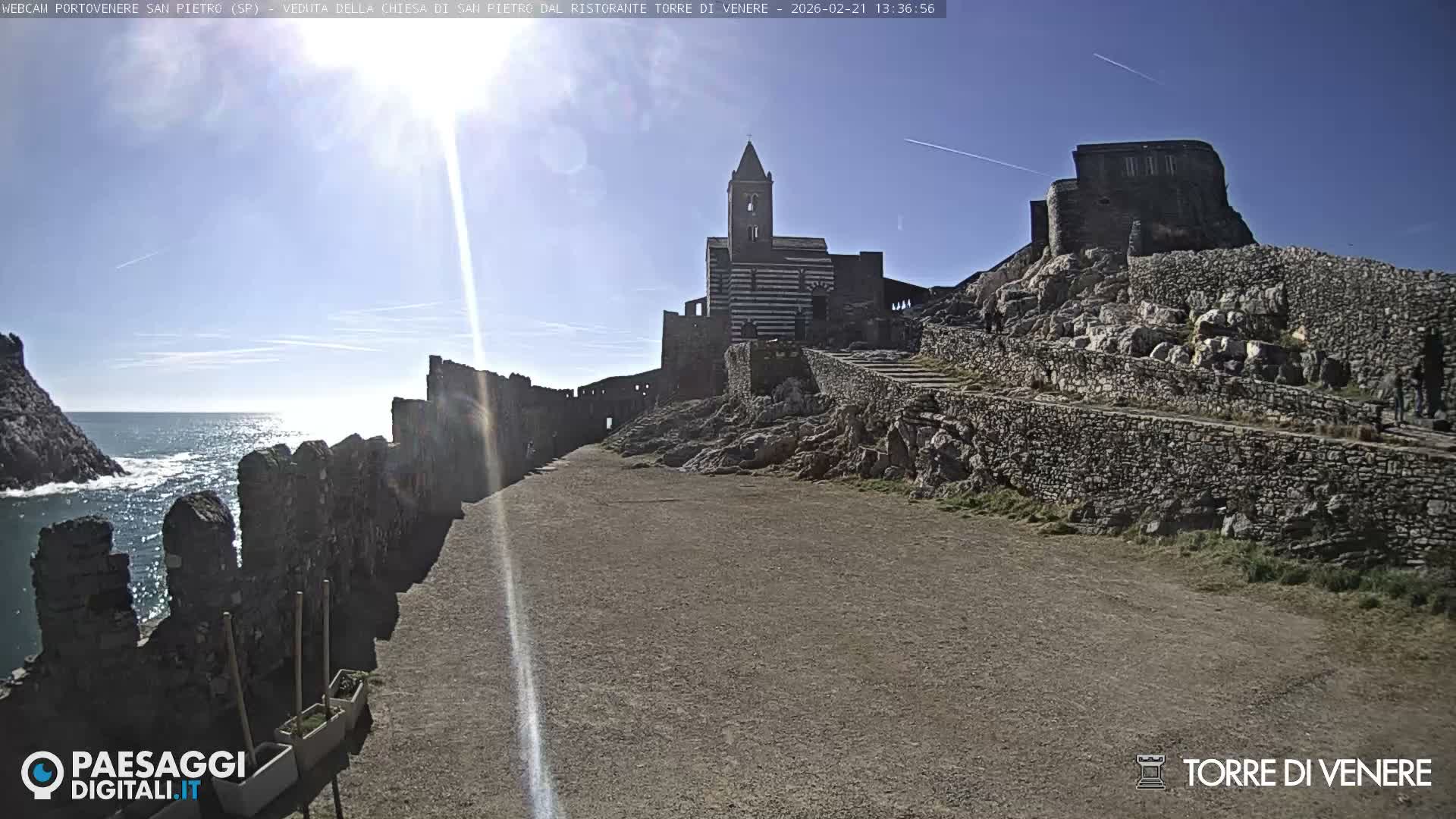 Portovenere Chiesa San Pietro (San Peter's Church Cam) - La Spezia, Linguria, Italy