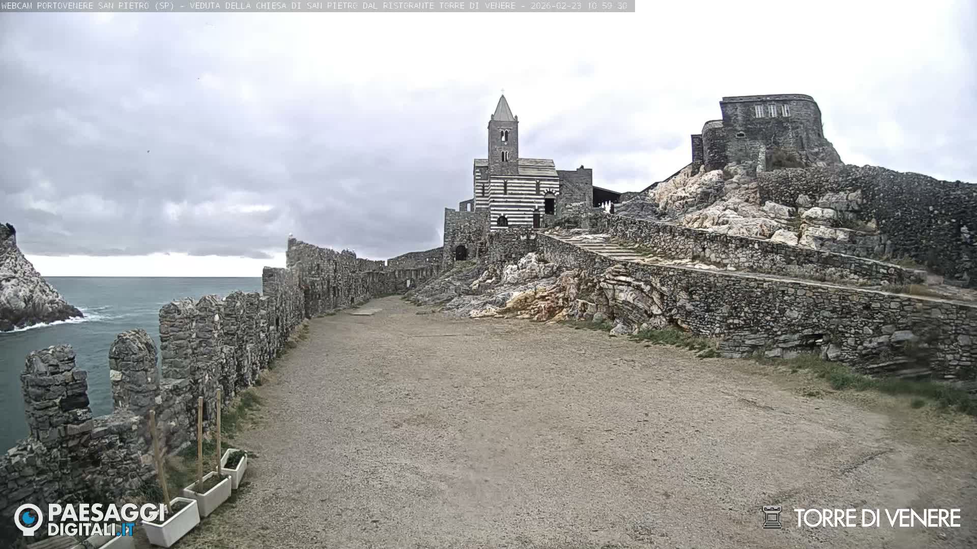 Portovenere Chiesa San Pietro (San Peter's Church Cam) - La Spezia, Linguria, Italy