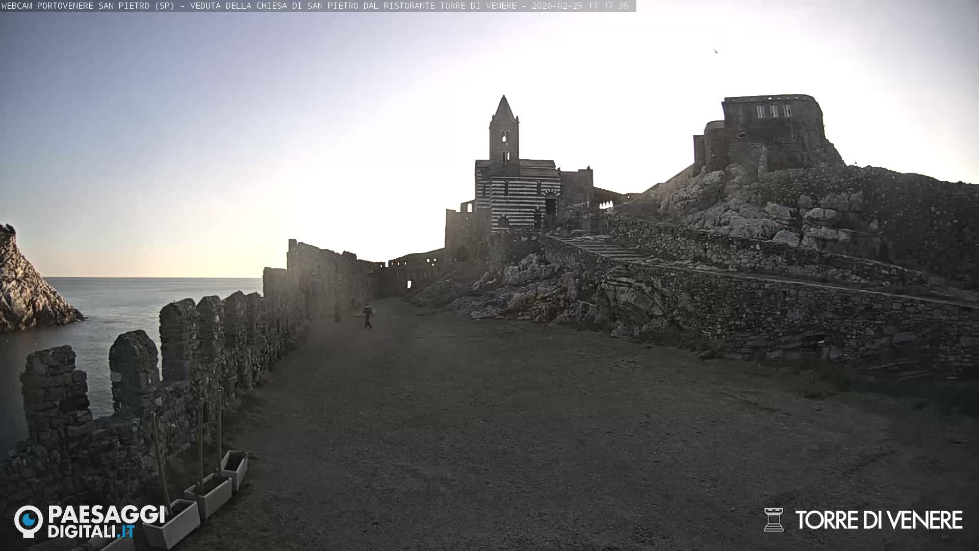 Portovenere Chiesa San Pietro (San Peter's Church Cam) - La Spezia, Linguria, Italy