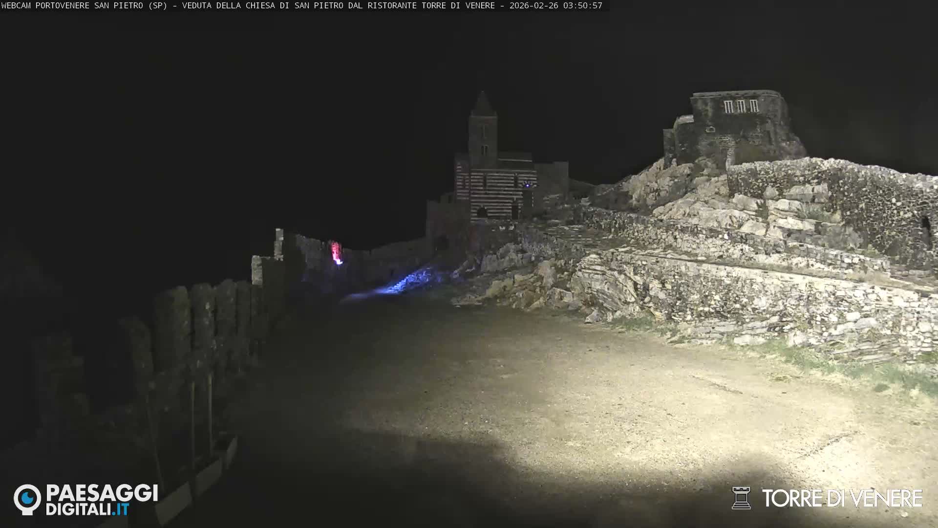 Portovenere Chiesa San Pietro (San Peter's Church Cam) - La Spezia, Linguria, Italy