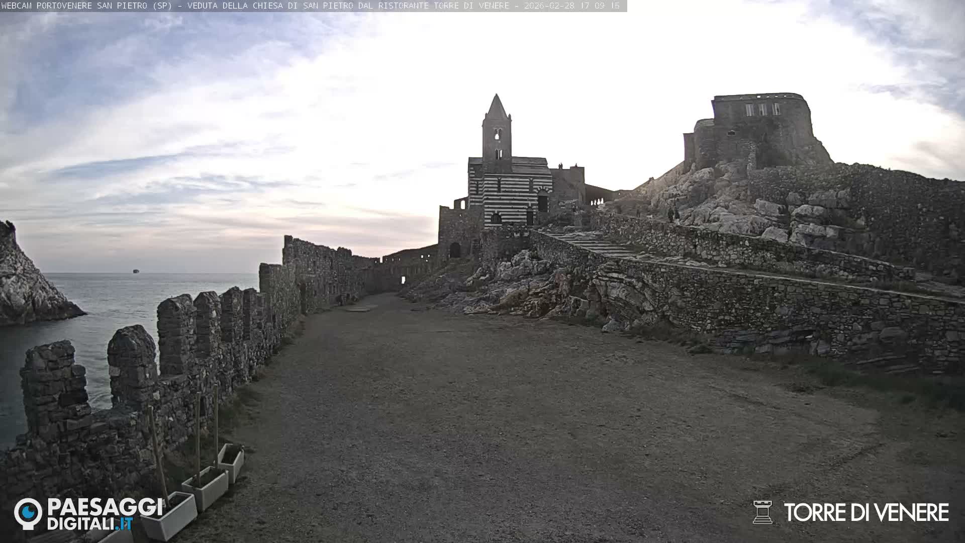 Portovenere Chiesa San Pietro (San Peter's Church Cam) - La Spezia, Linguria, Italy