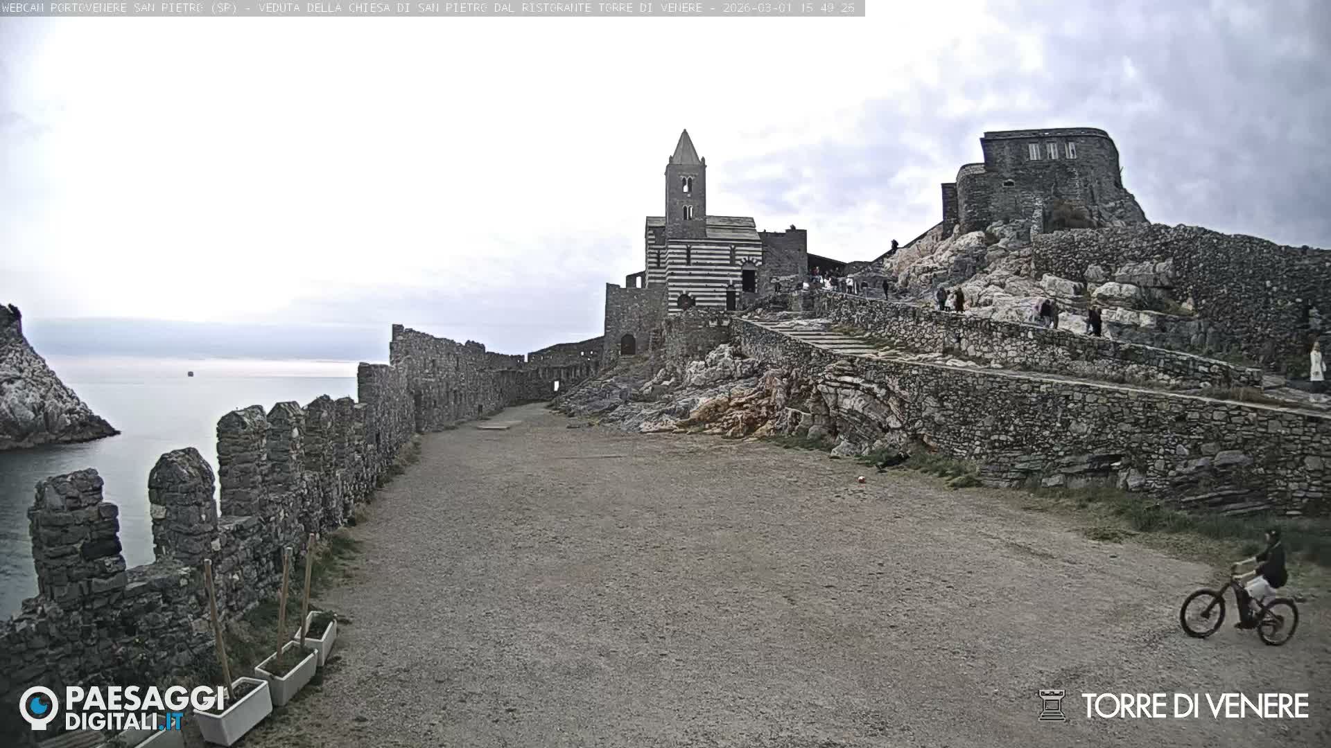 Portovenere Chiesa San Pietro (San Peter's Church Cam) - La Spezia, Linguria, Italy