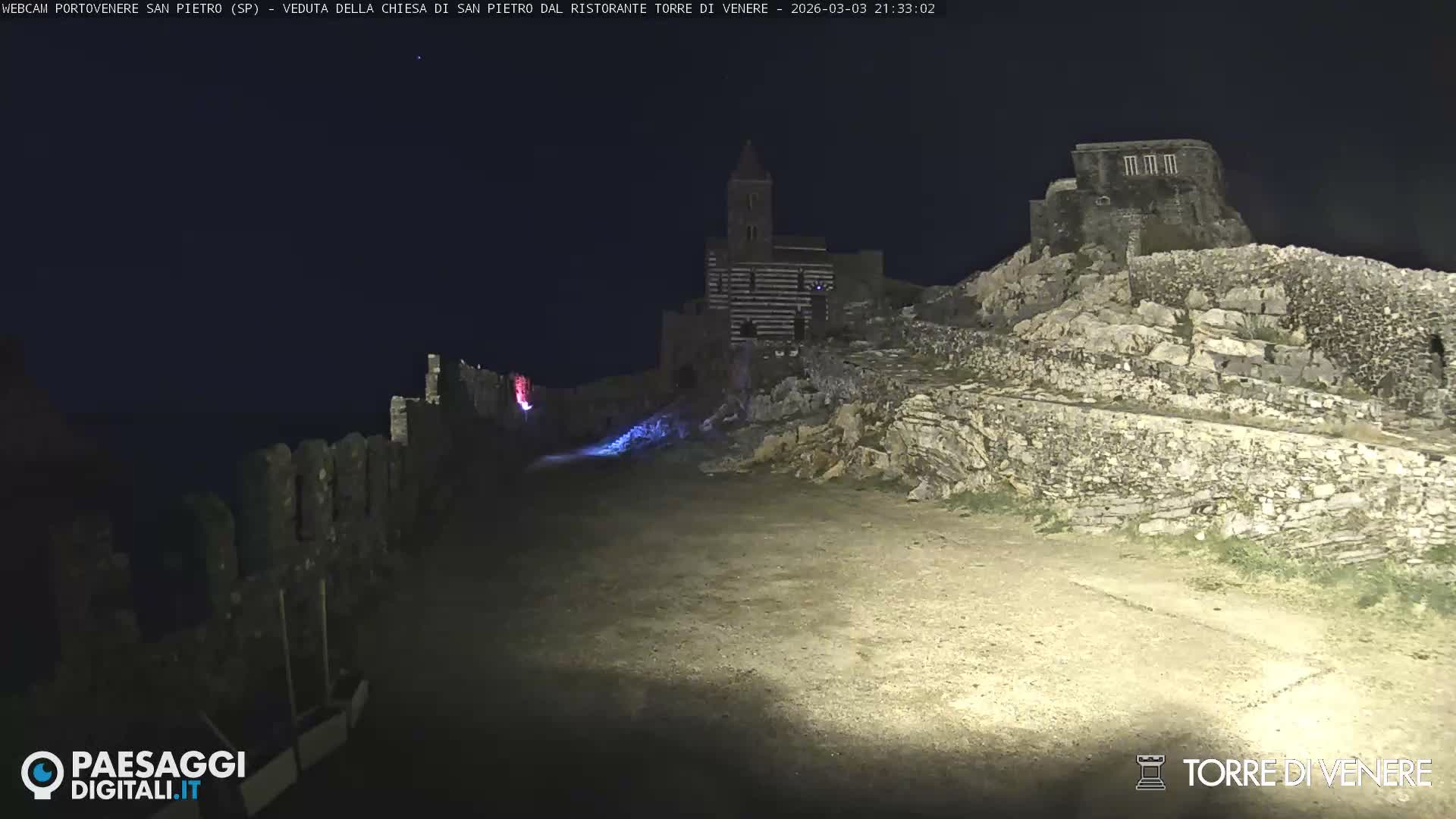 Portovenere Chiesa San Pietro (San Peter's Church Cam) - La Spezia, Linguria, Italy